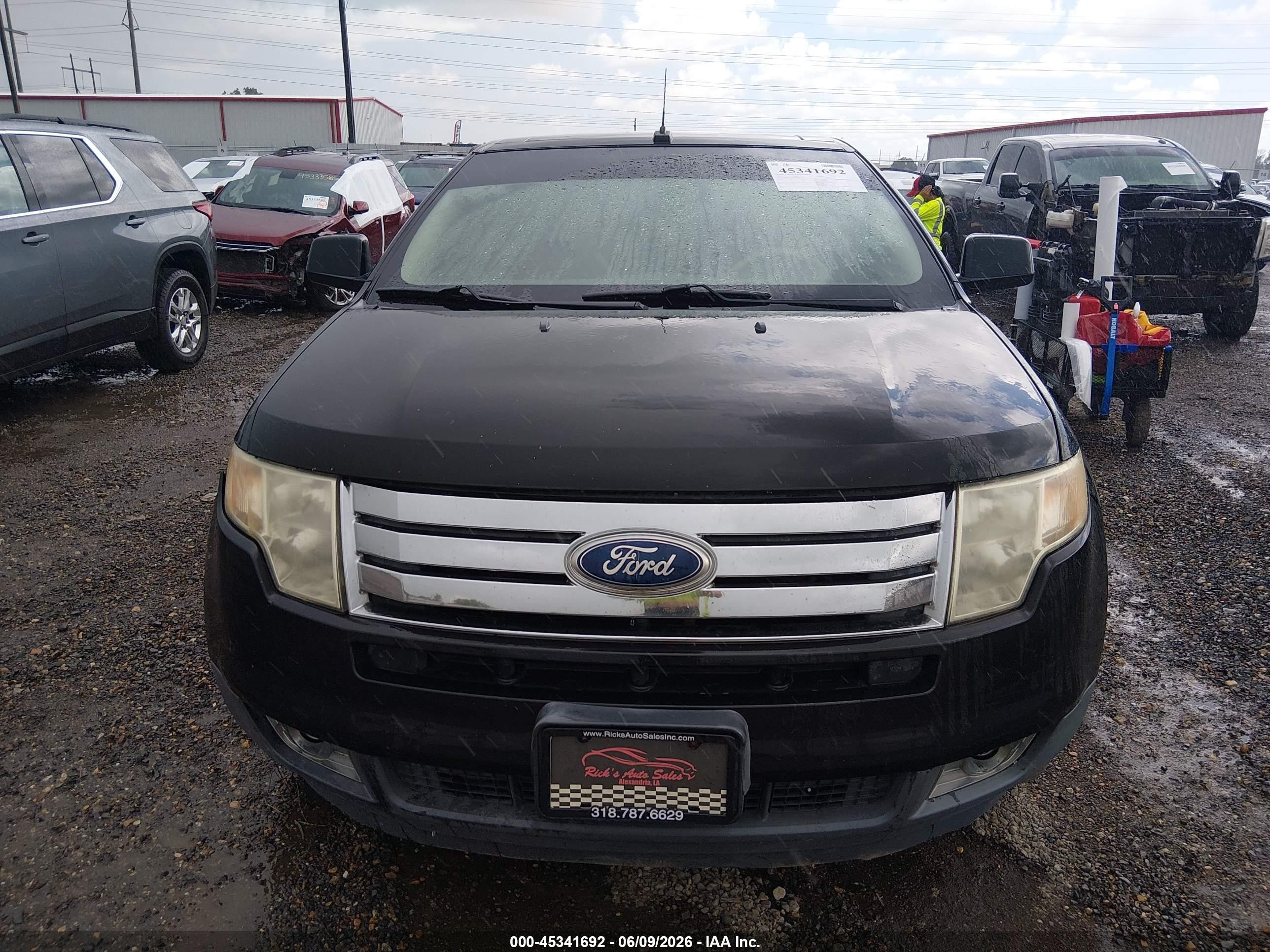 2010 Ford Edge Sel Black vin: 2FMDK3JC9ABB74294