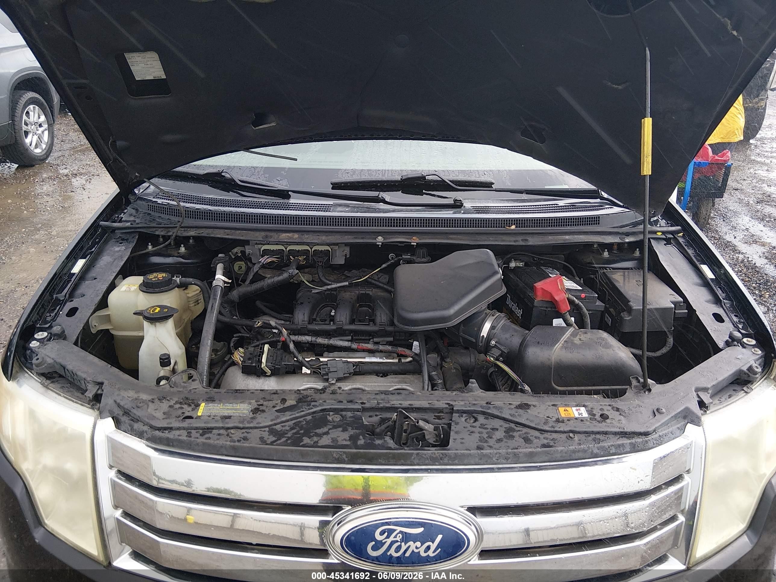 2010 Ford Edge Sel Black vin: 2FMDK3JC9ABB74294