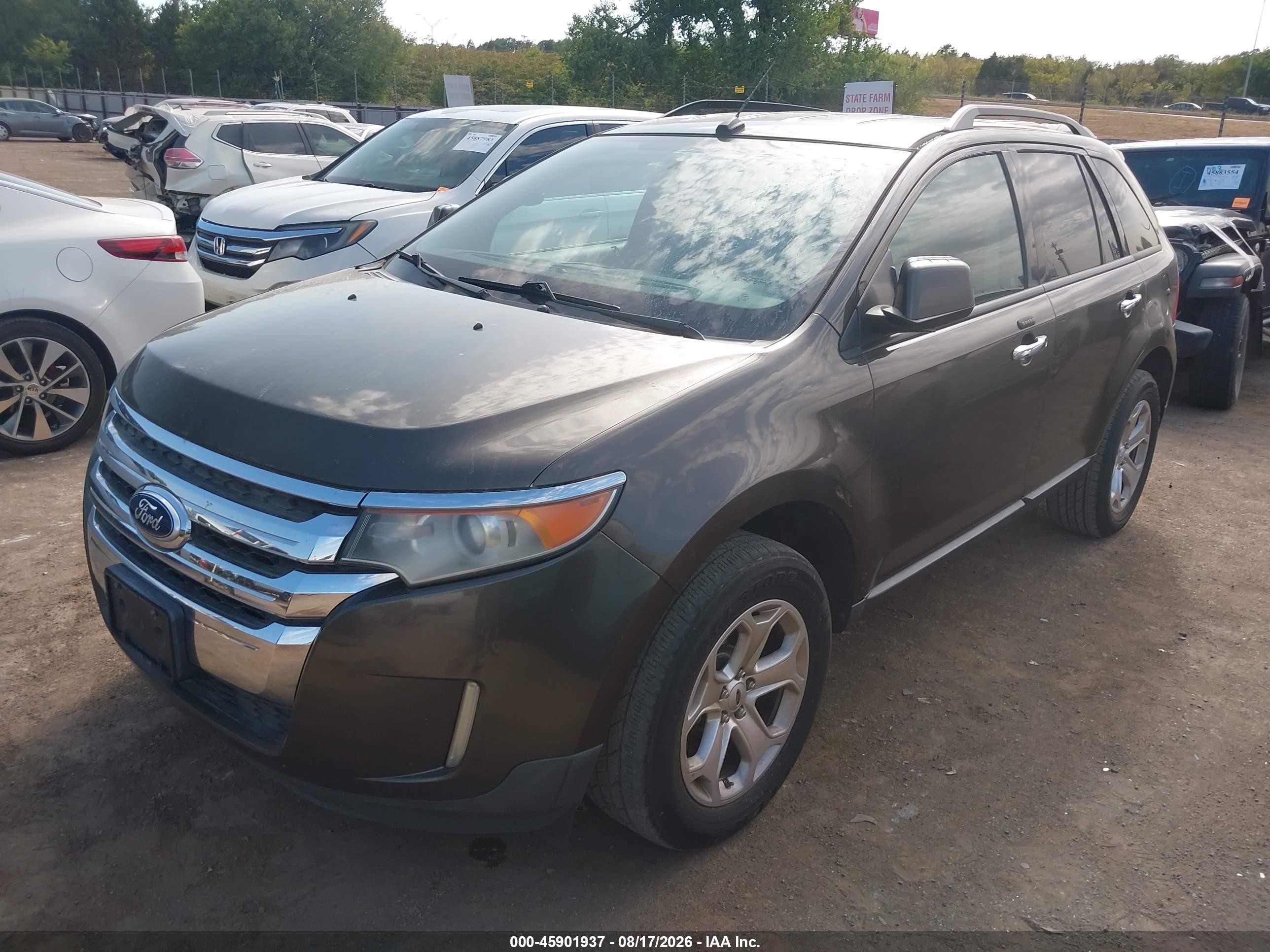 2011 Ford Edge Sel Коричневый vin: 2FMDK3JC9BBA19360