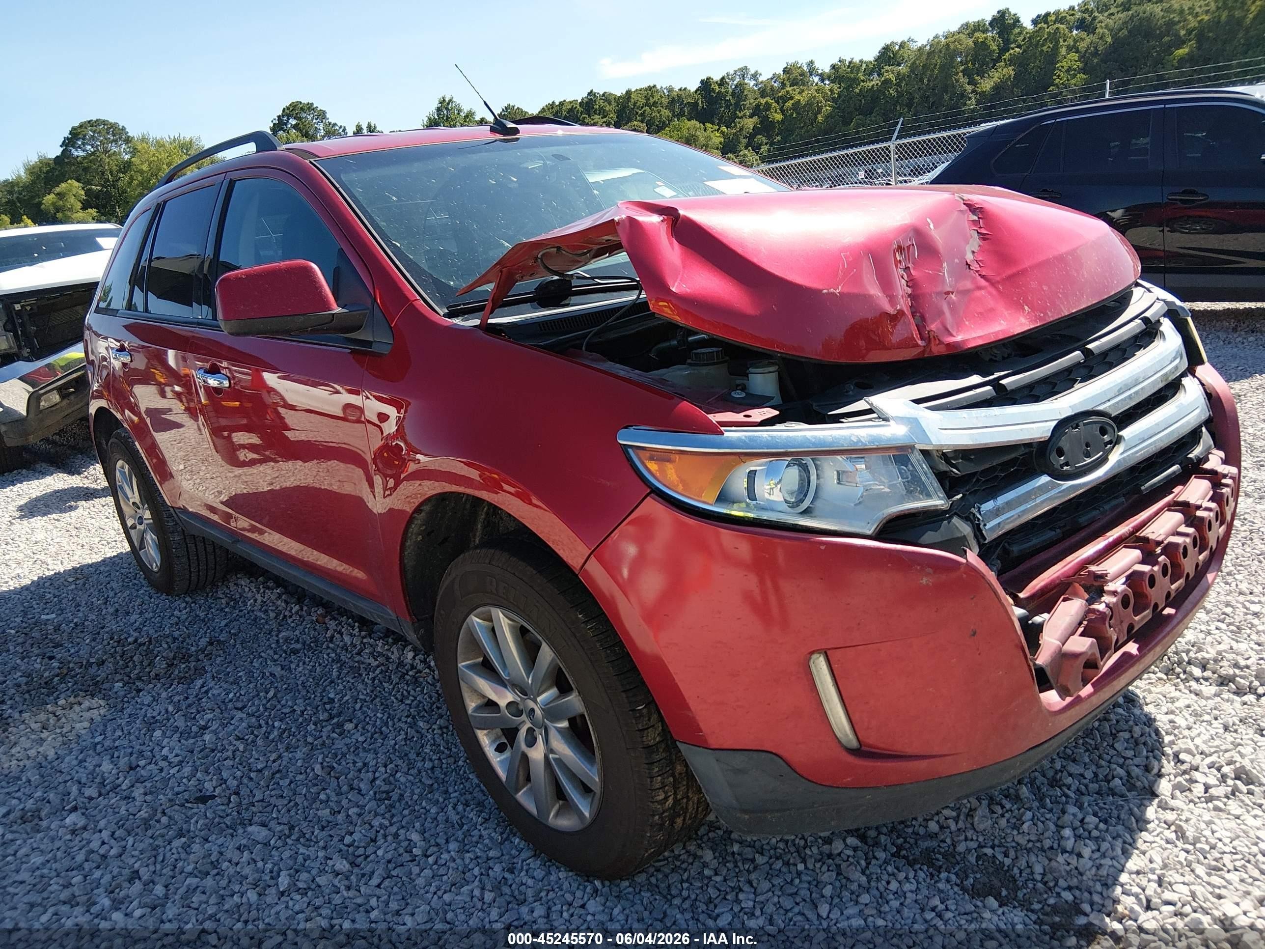 2011 Ford Edge Sel Red vin: 2FMDK3JC9BBA19861