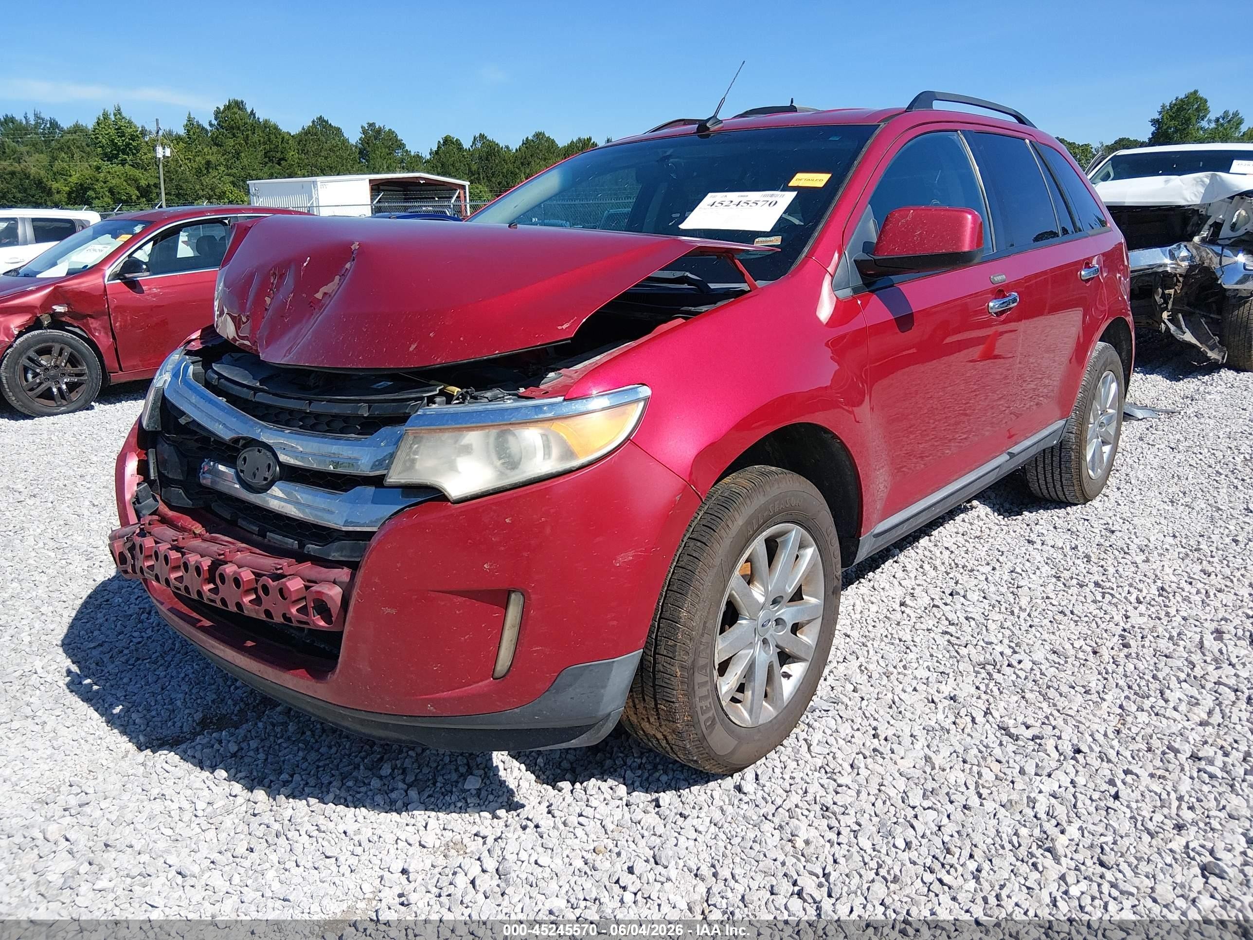 2011 Ford Edge Sel Красный vin: 2FMDK3JC9BBA19861