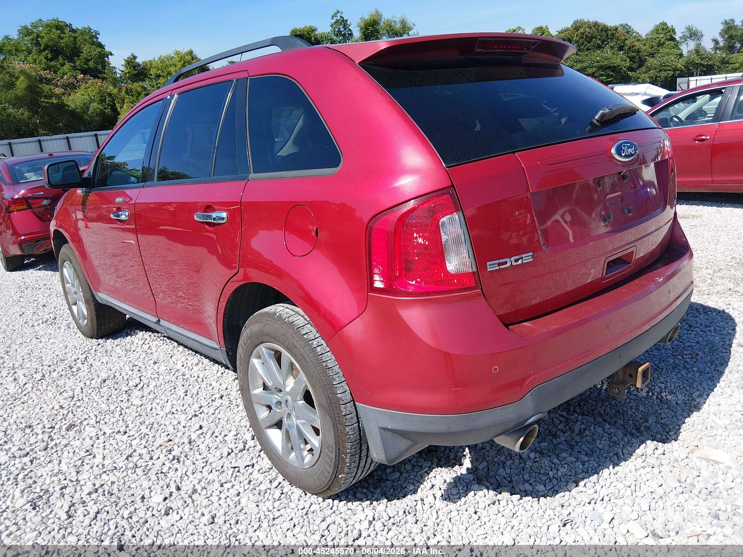 2011 Ford Edge Sel Красный vin: 2FMDK3JC9BBA19861