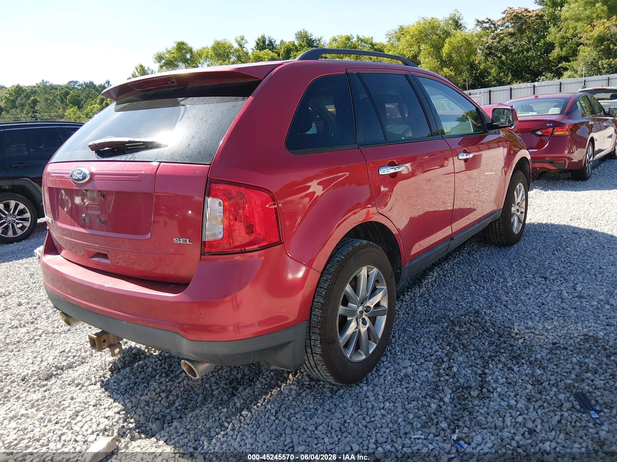 2011 Ford Edge Sel Красный vin: 2FMDK3JC9BBA19861