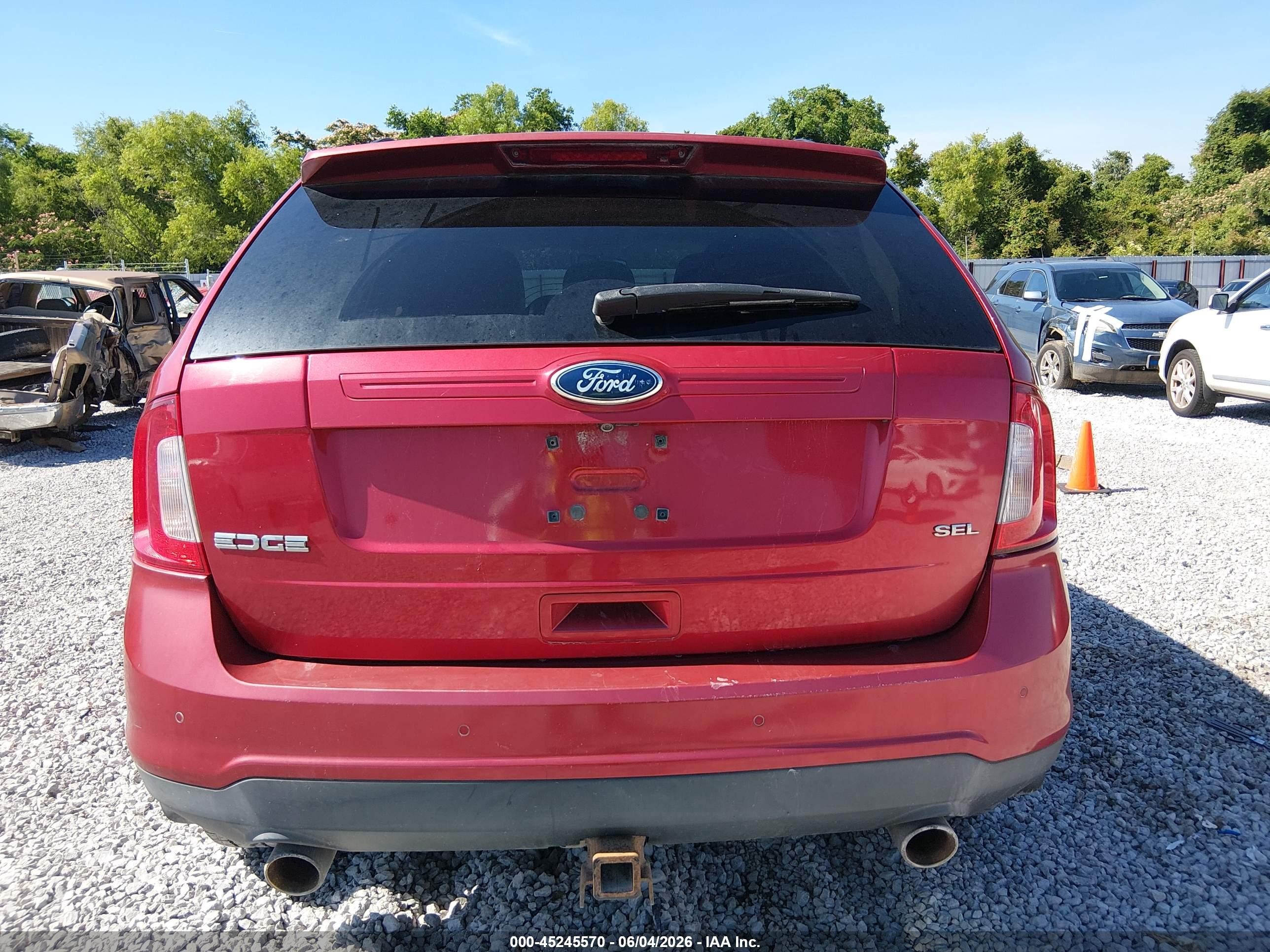 2011 Ford Edge Sel Красный vin: 2FMDK3JC9BBA19861