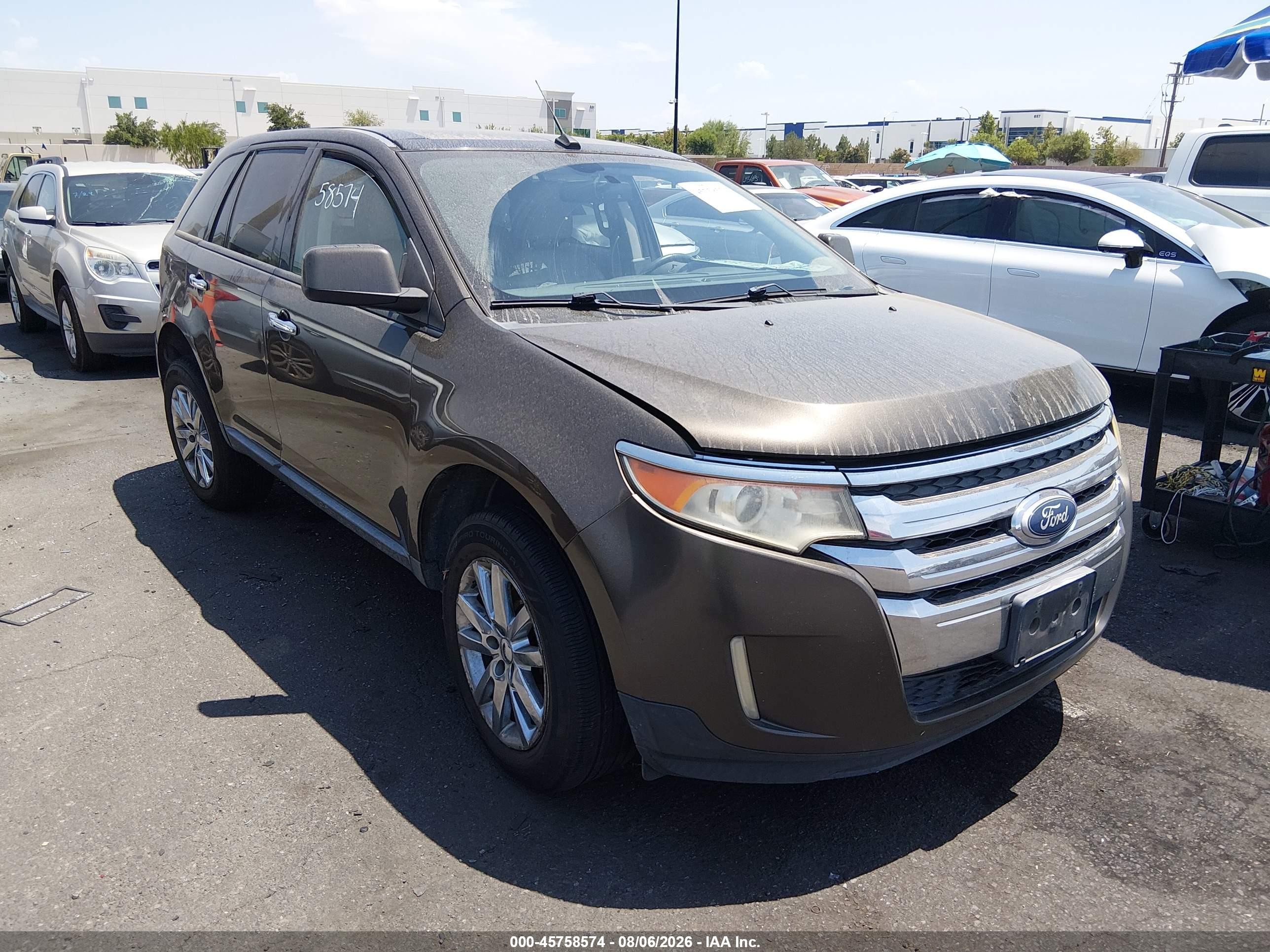 2011 Ford Edge Sel Коричневый vin: 2FMDK3JC9BBA71443