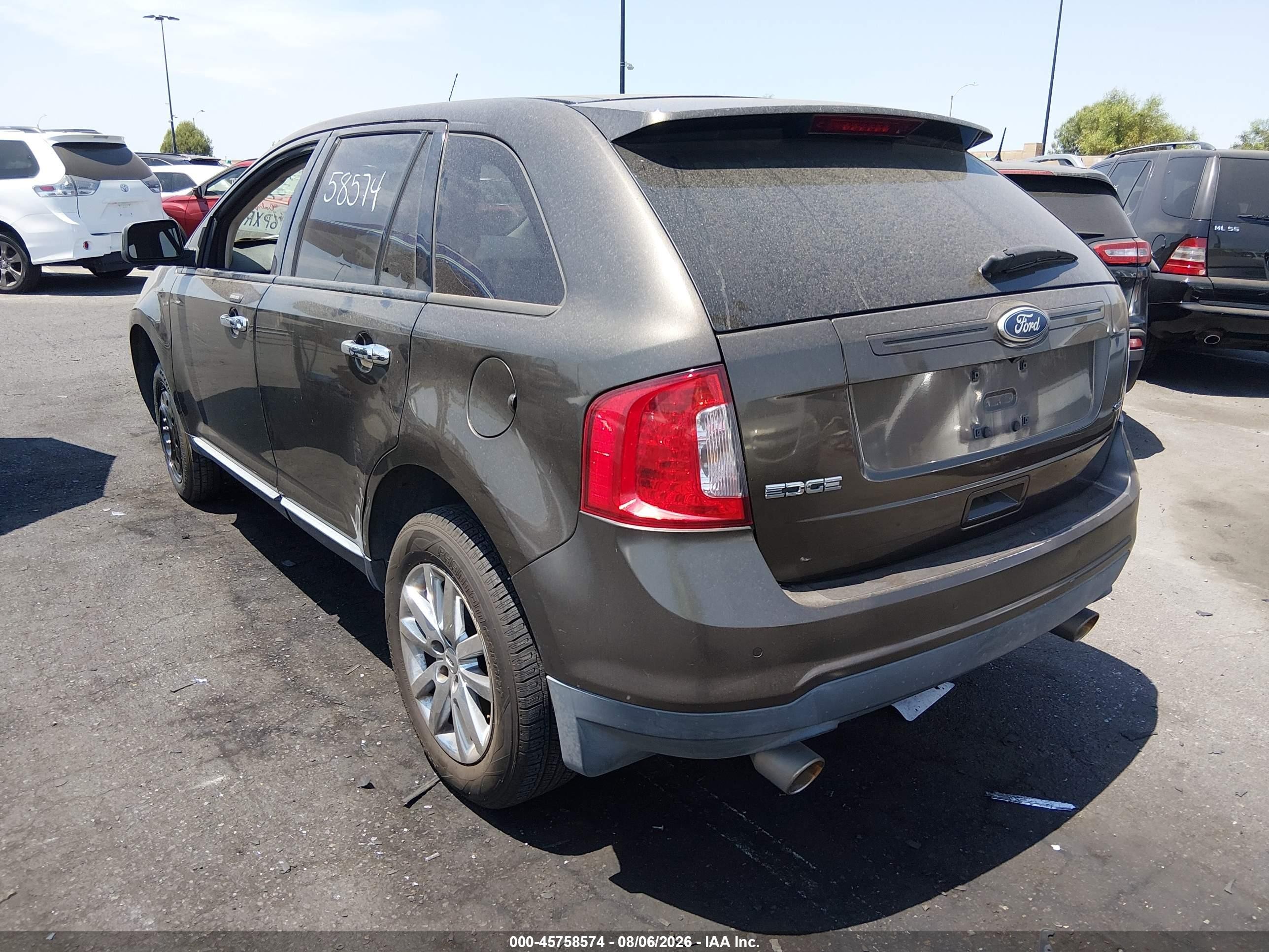 2011 Ford Edge Sel Brown vin: 2FMDK3JC9BBA71443