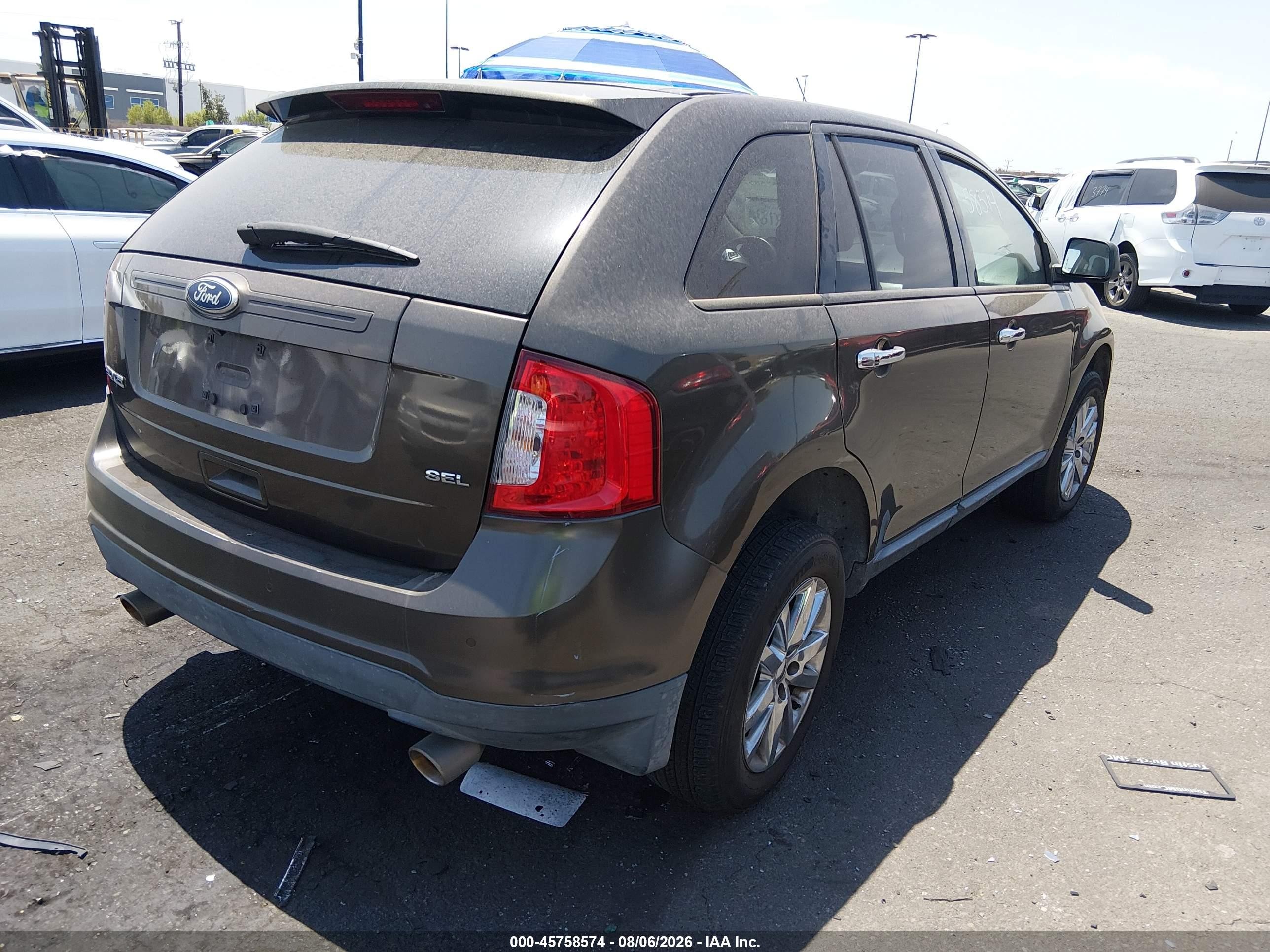 2011 Ford Edge Sel Brown vin: 2FMDK3JC9BBA71443