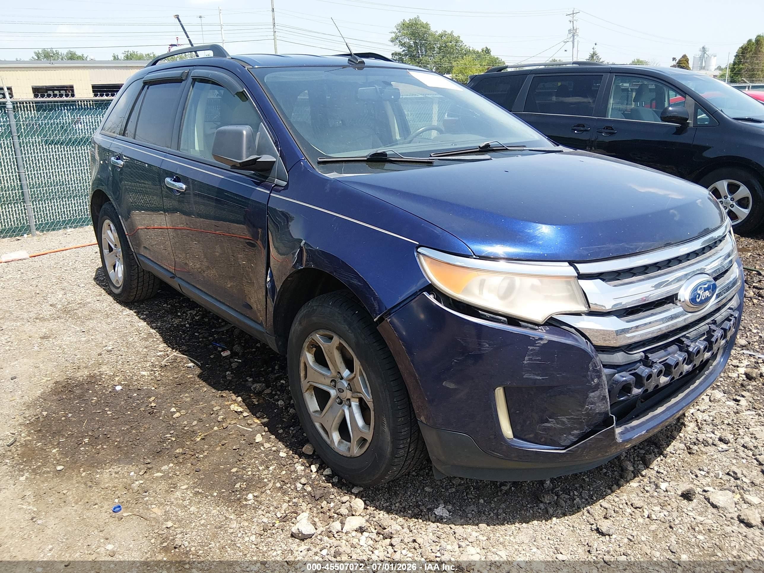 2011 Ford Edge Sel Синий vin: 2FMDK3JC9BBA80627