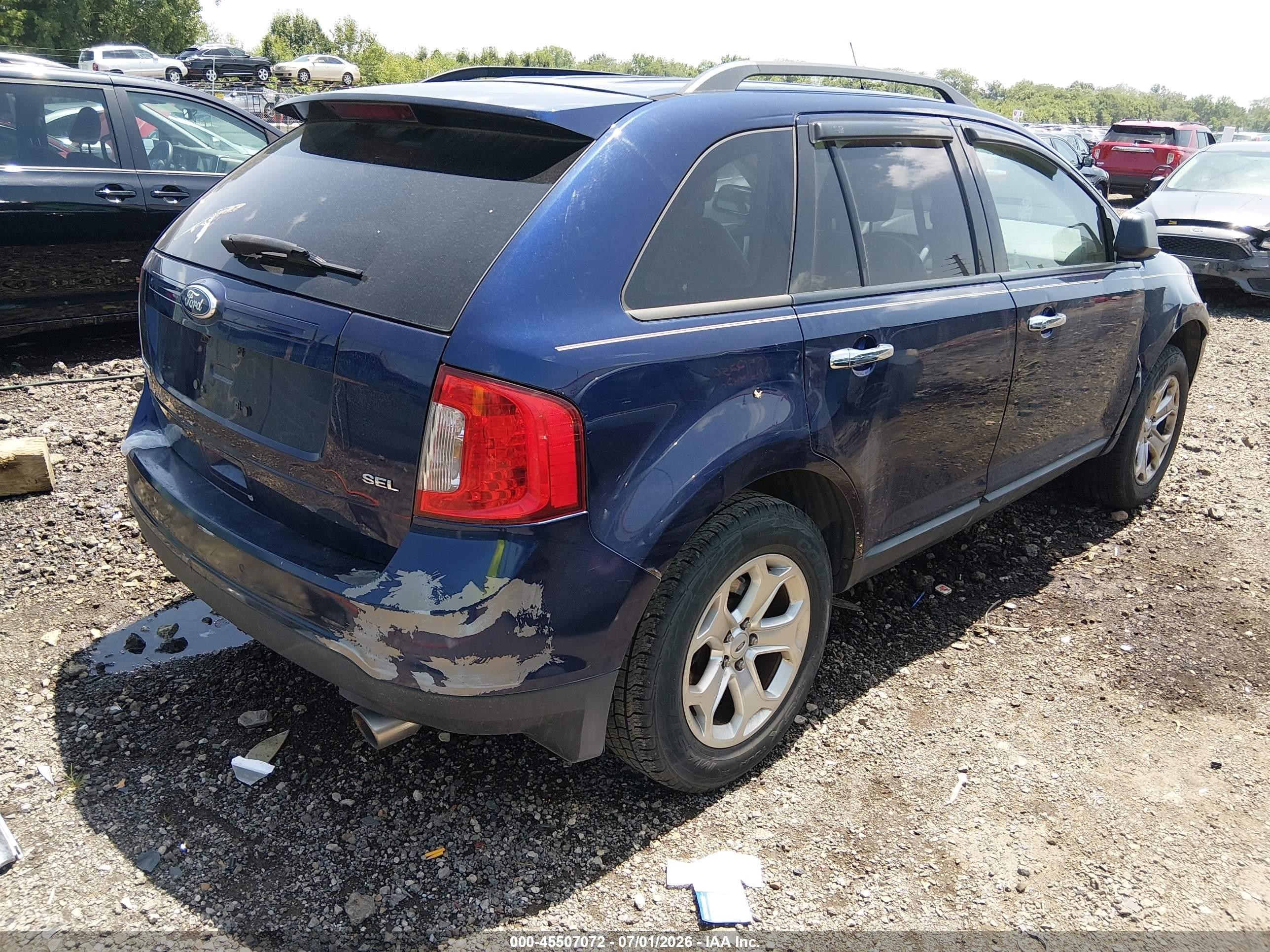 2011 Ford Edge Sel Blue vin: 2FMDK3JC9BBA80627