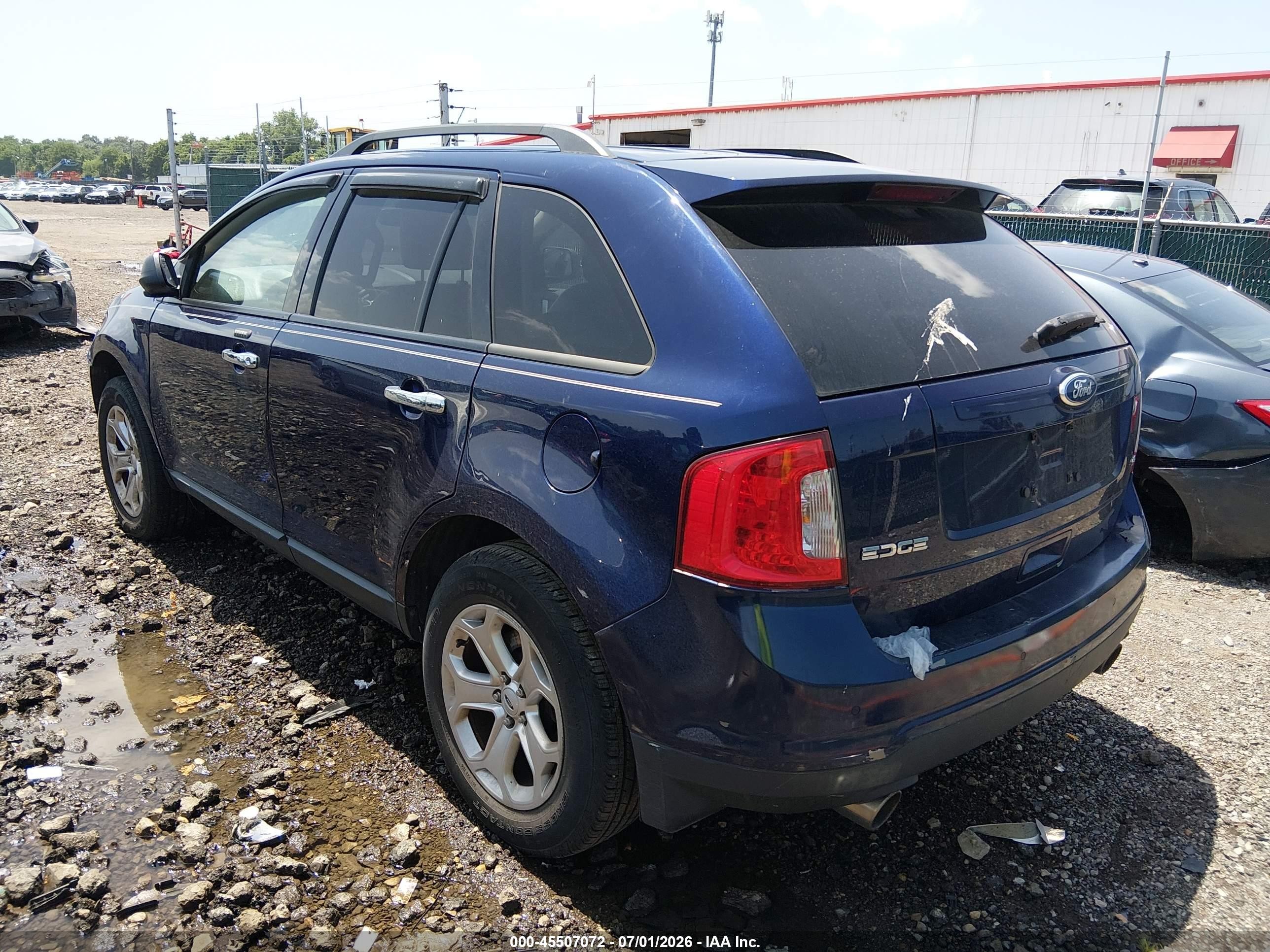 2011 Ford Edge Sel Blue vin: 2FMDK3JC9BBA80627