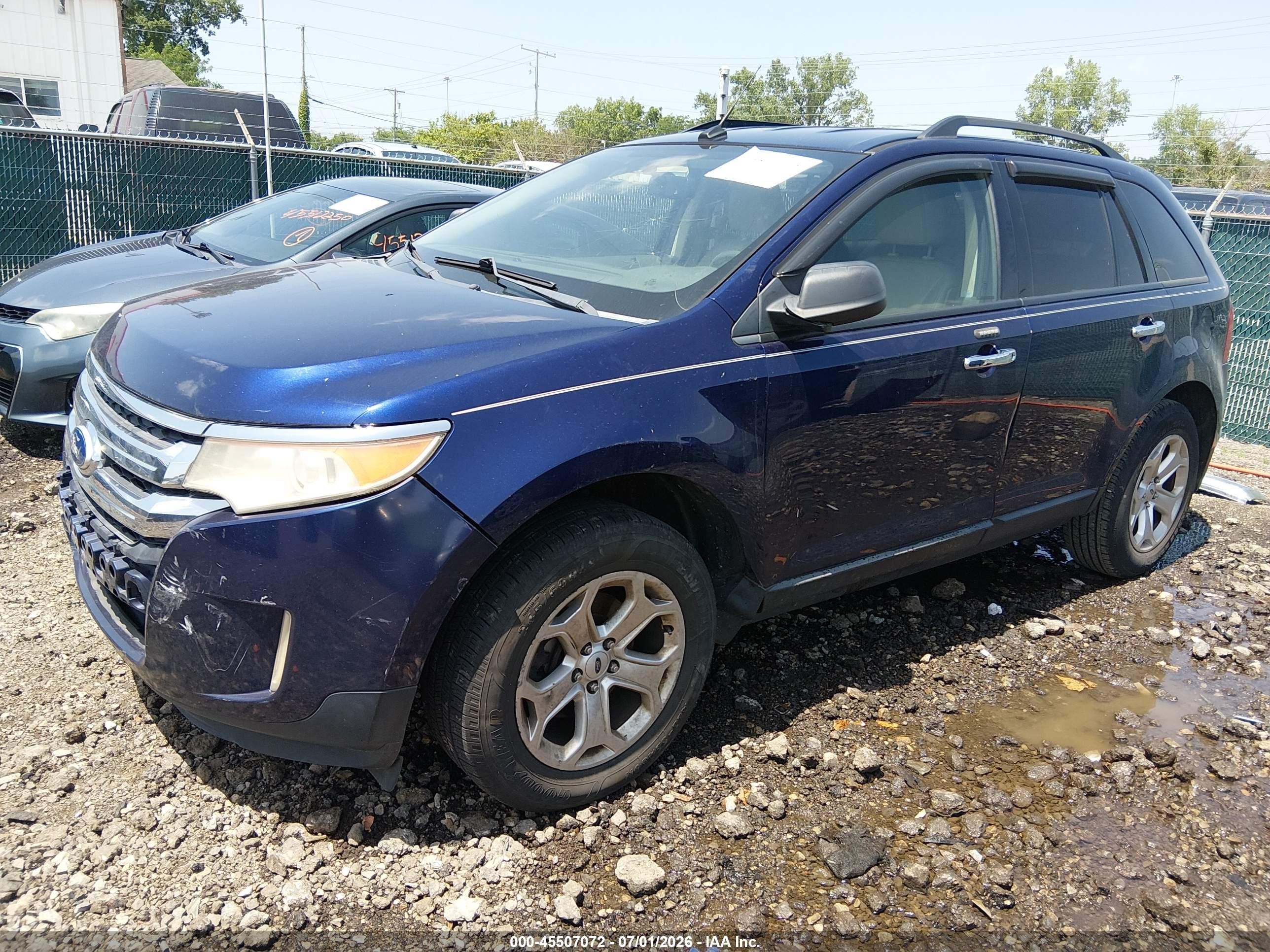 2011 Ford Edge Sel Blue vin: 2FMDK3JC9BBA80627