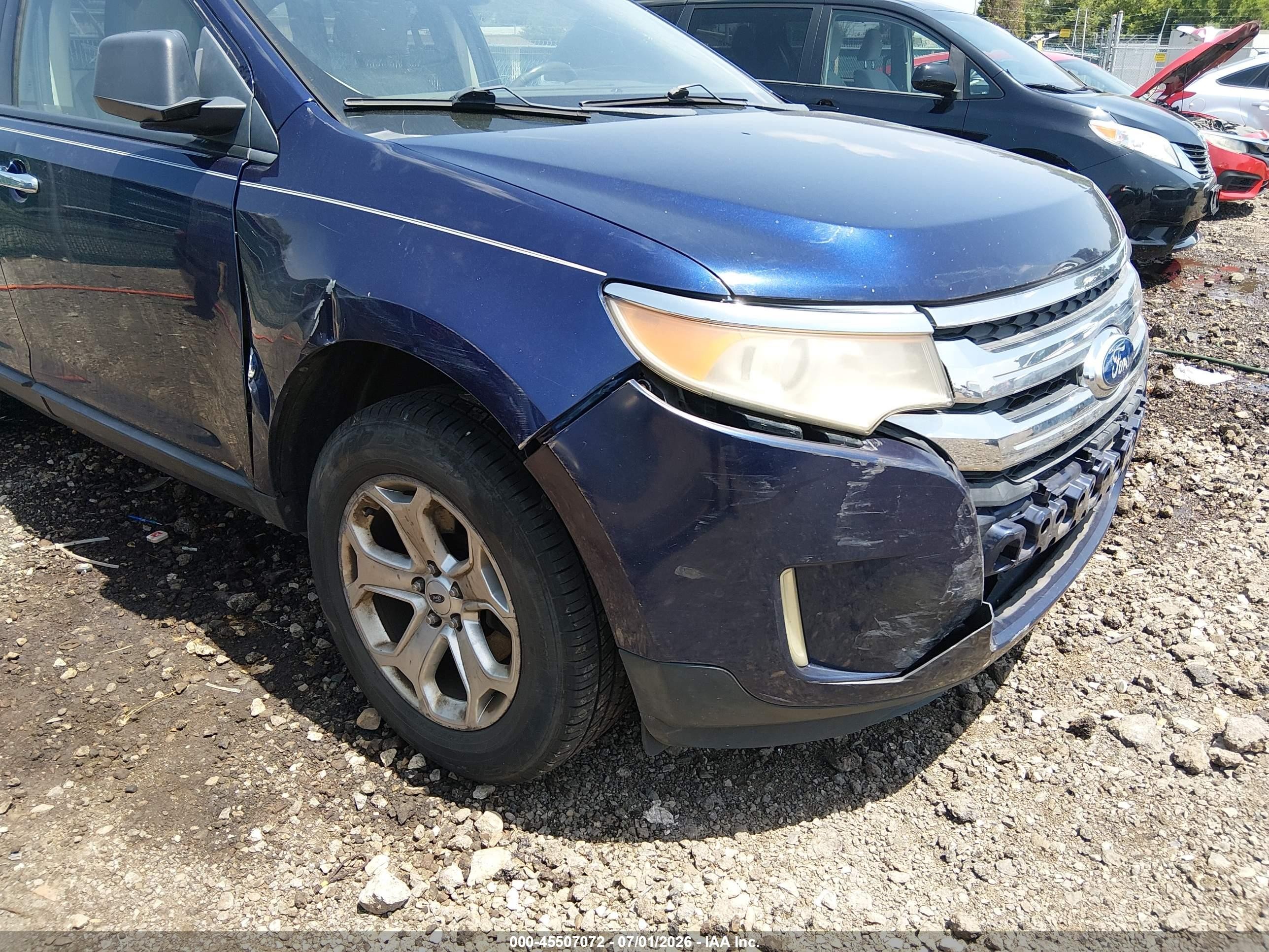 2011 Ford Edge Sel Blue vin: 2FMDK3JC9BBA80627