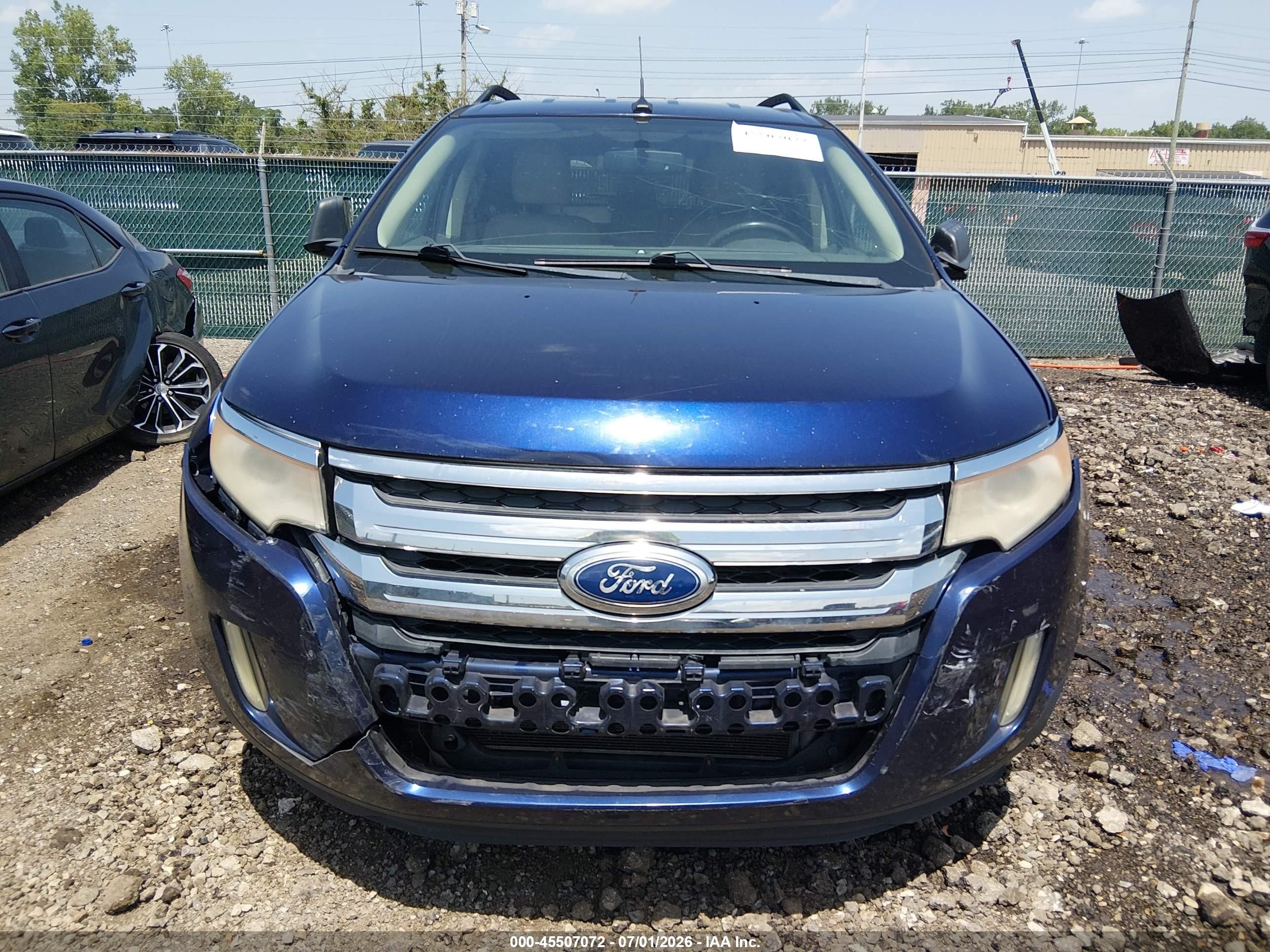 2011 Ford Edge Sel Blue vin: 2FMDK3JC9BBA80627