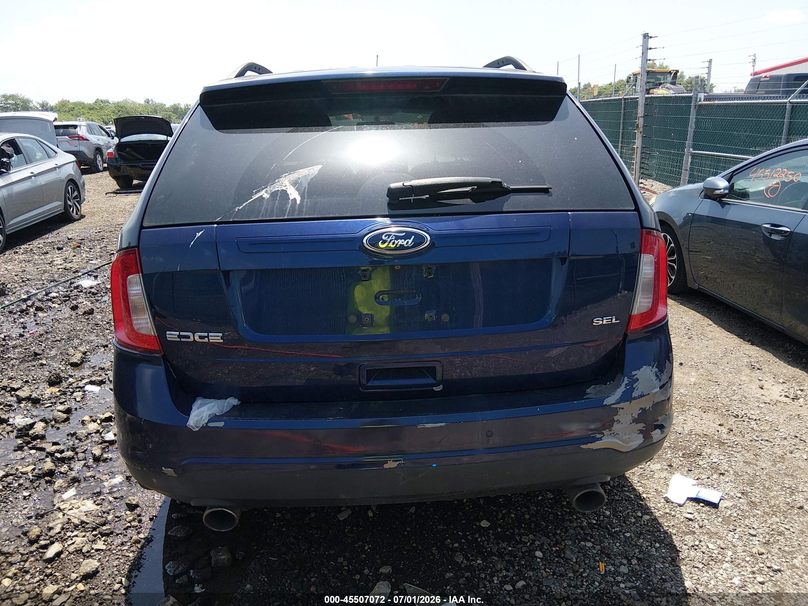 2011 Ford Edge Sel Blue vin: 2FMDK3JC9BBA80627