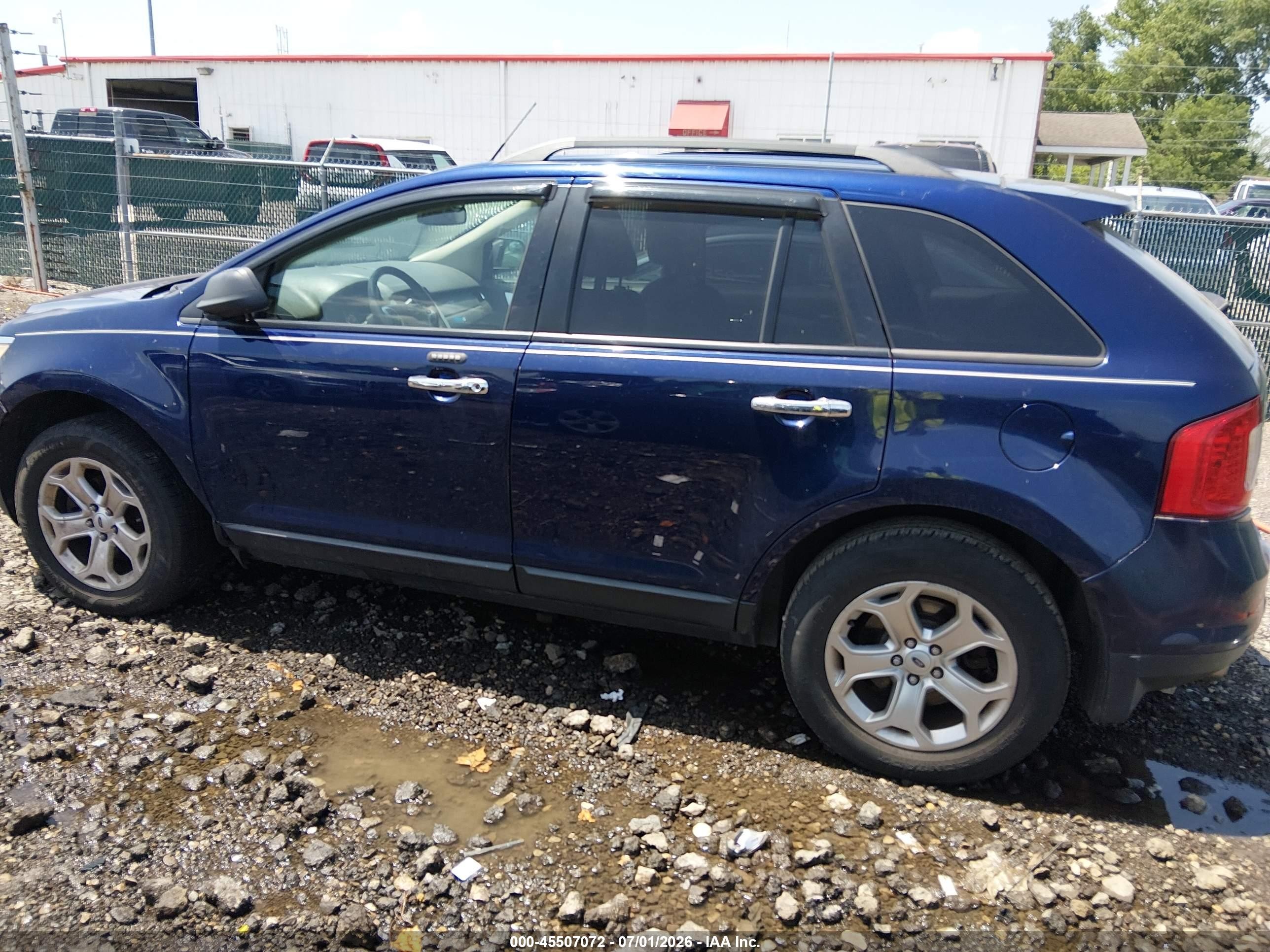 2011 Ford Edge Sel Blue vin: 2FMDK3JC9BBA80627