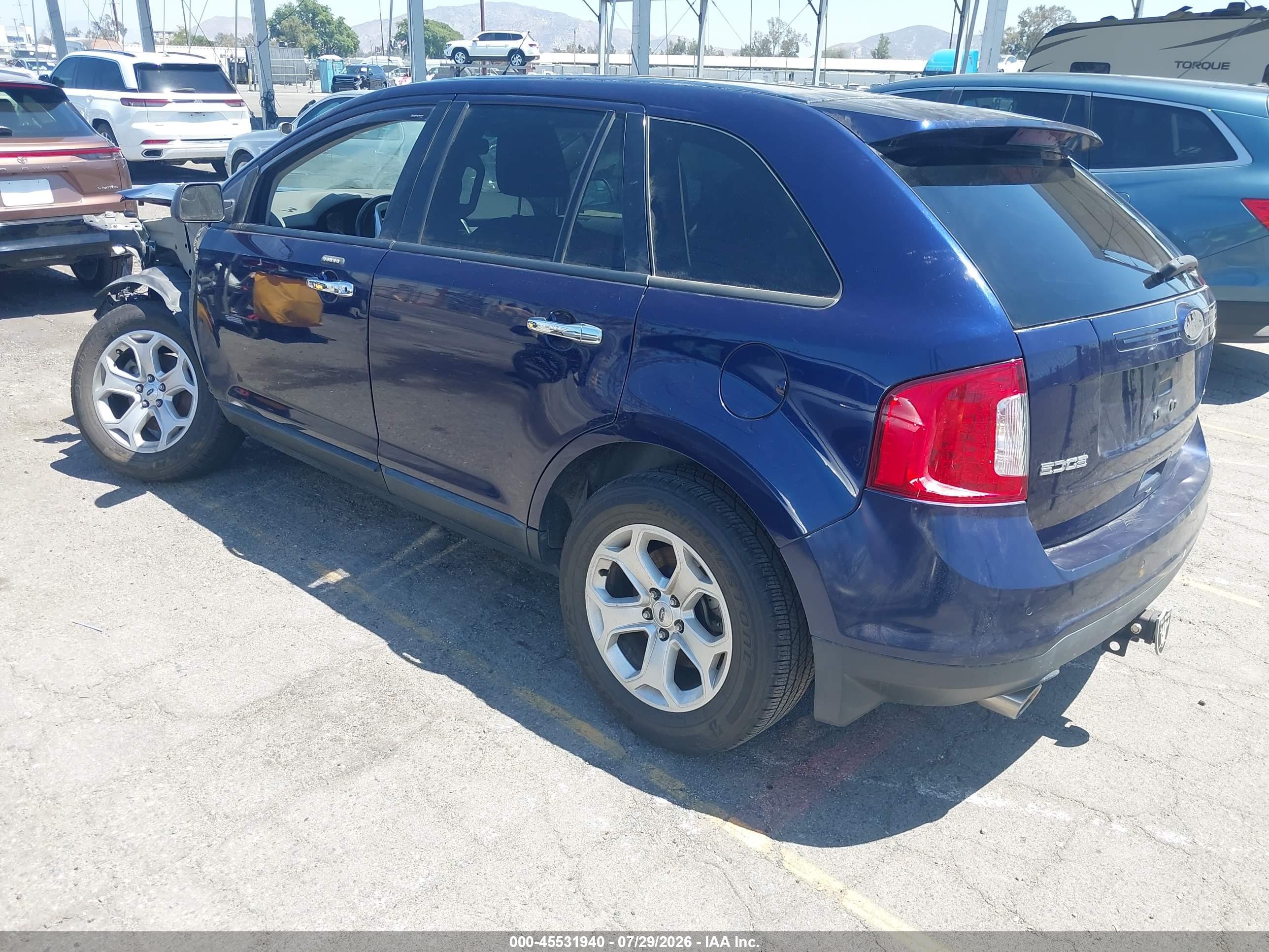 2011 Ford Edge Sel Синий vin: 2FMDK3JC9BBB11391