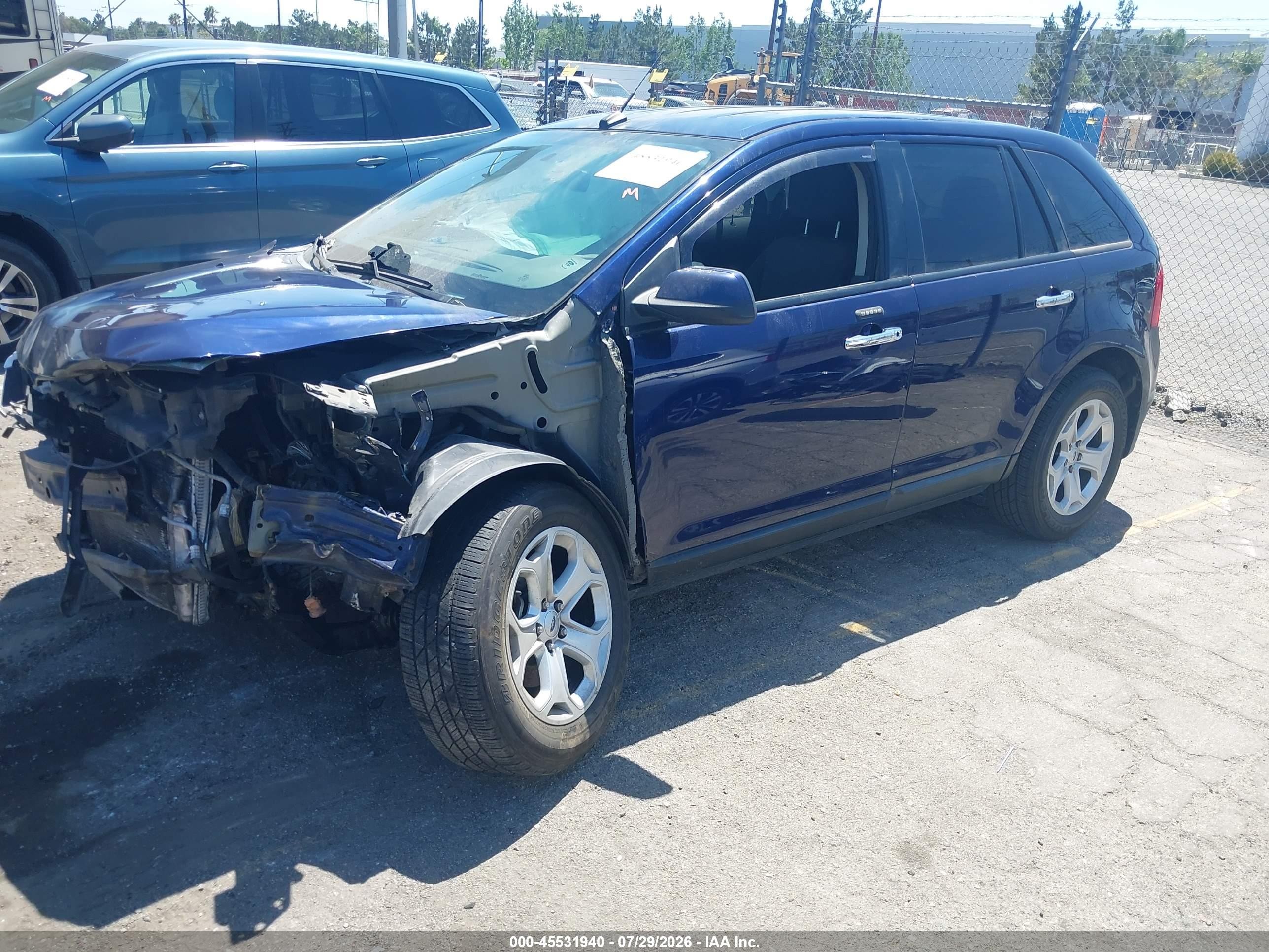 2011 Ford Edge Sel Синий vin: 2FMDK3JC9BBB11391