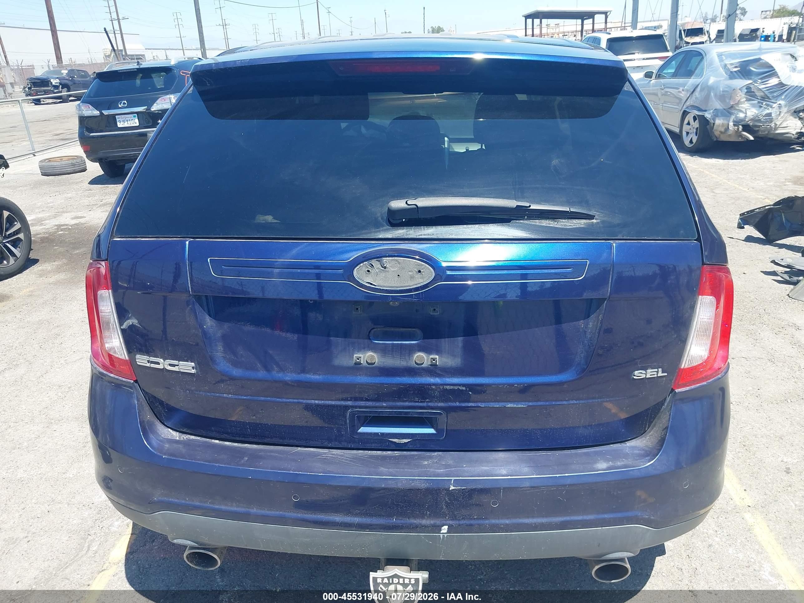2011 Ford Edge Sel Синий vin: 2FMDK3JC9BBB11391