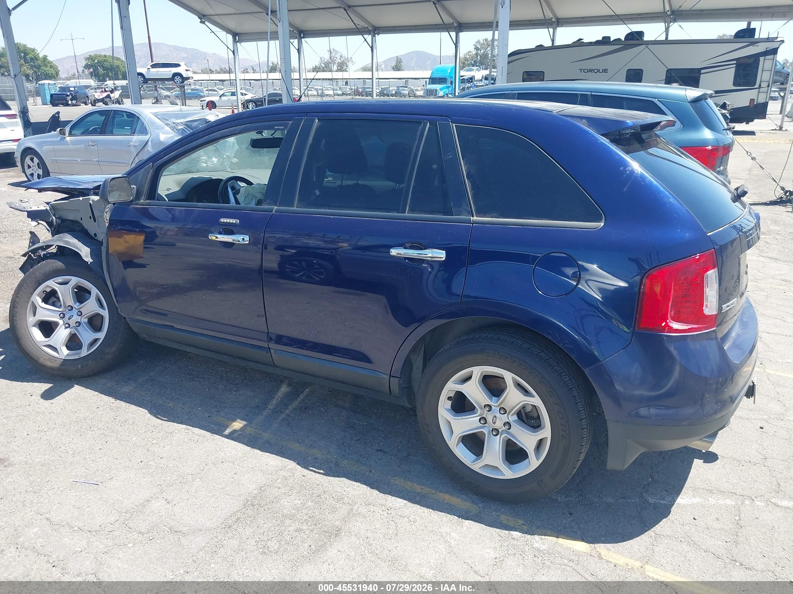 2011 Ford Edge Sel Синий vin: 2FMDK3JC9BBB11391