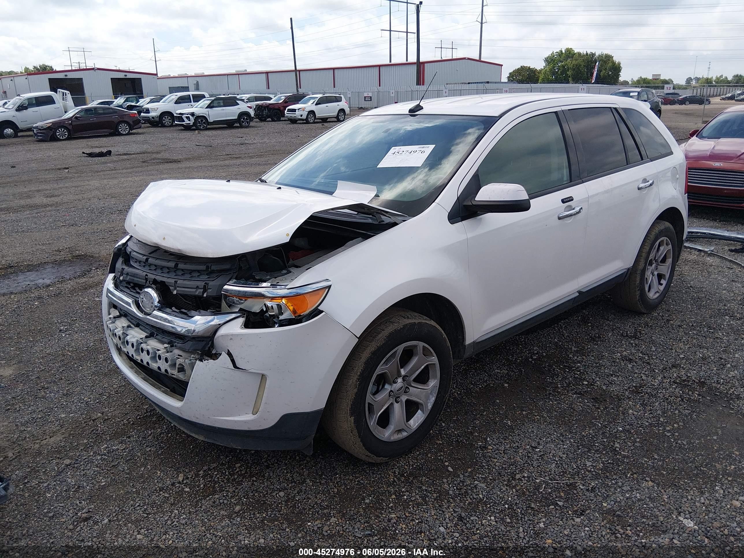 2011 Ford Edge Sel White vin: 2FMDK3JC9BBB37232