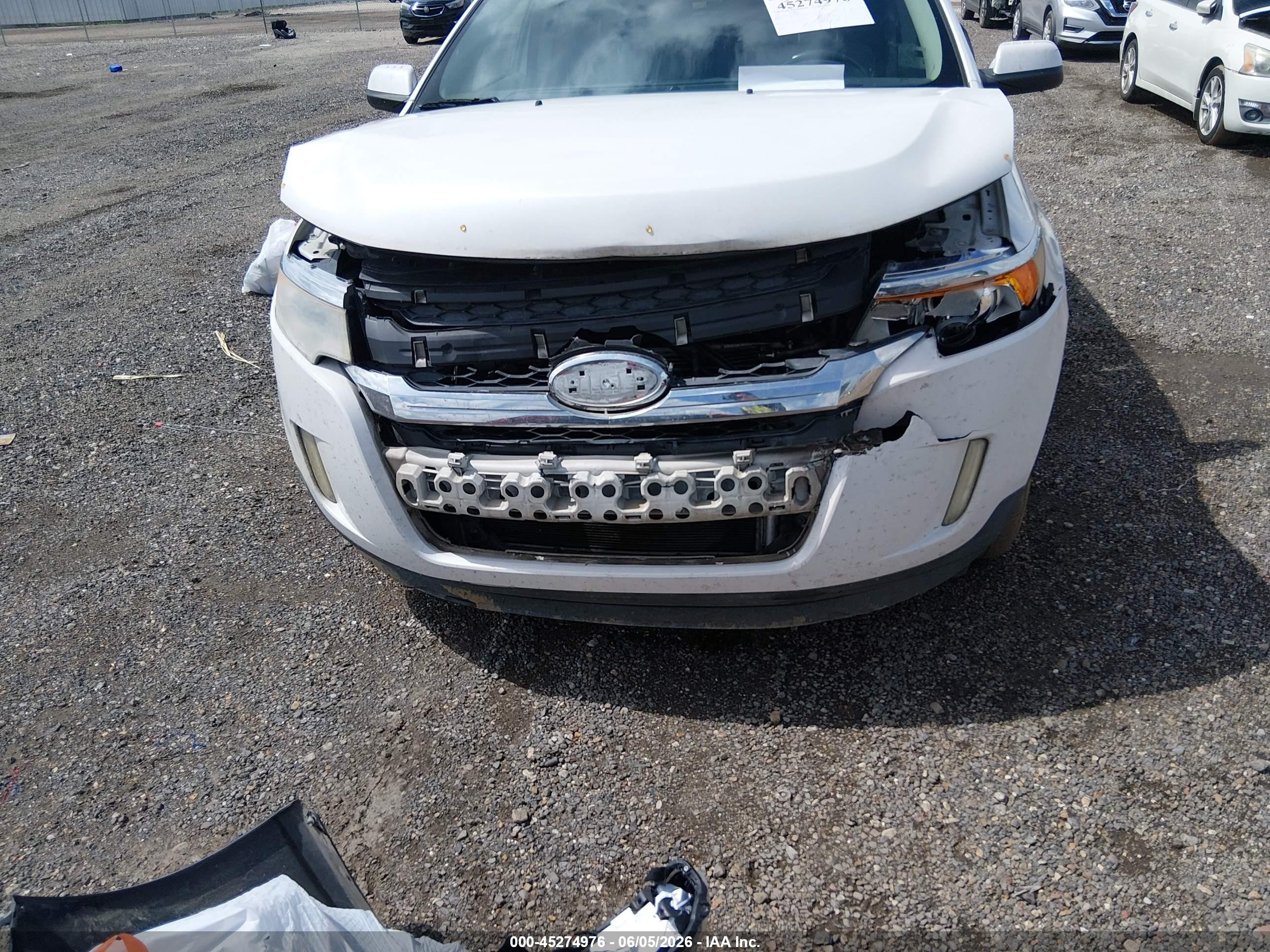 2011 Ford Edge Sel White vin: 2FMDK3JC9BBB37232