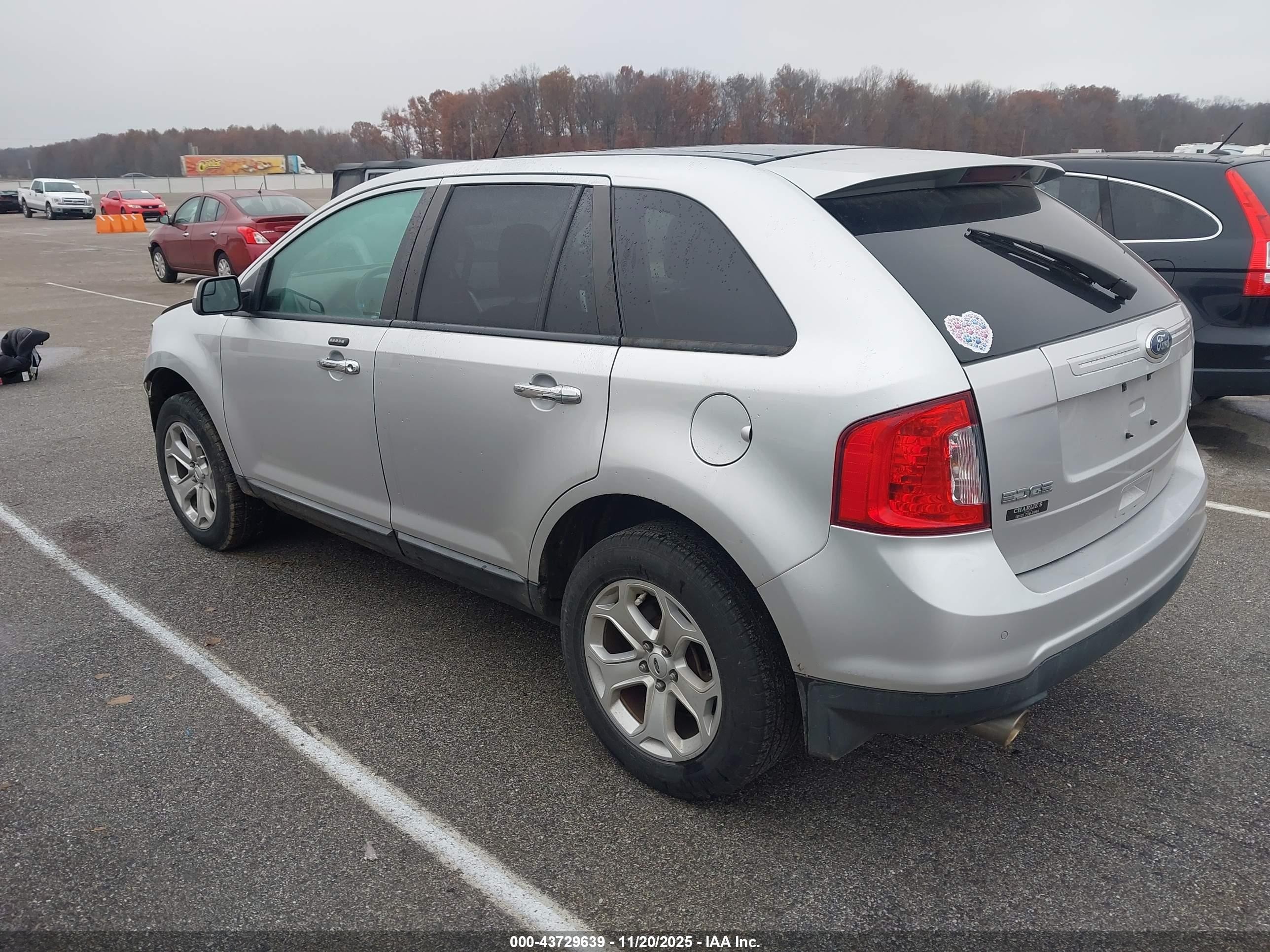 2011 Ford Edge Sel Серебряный vin: 2FMDK3JC9BBB43452