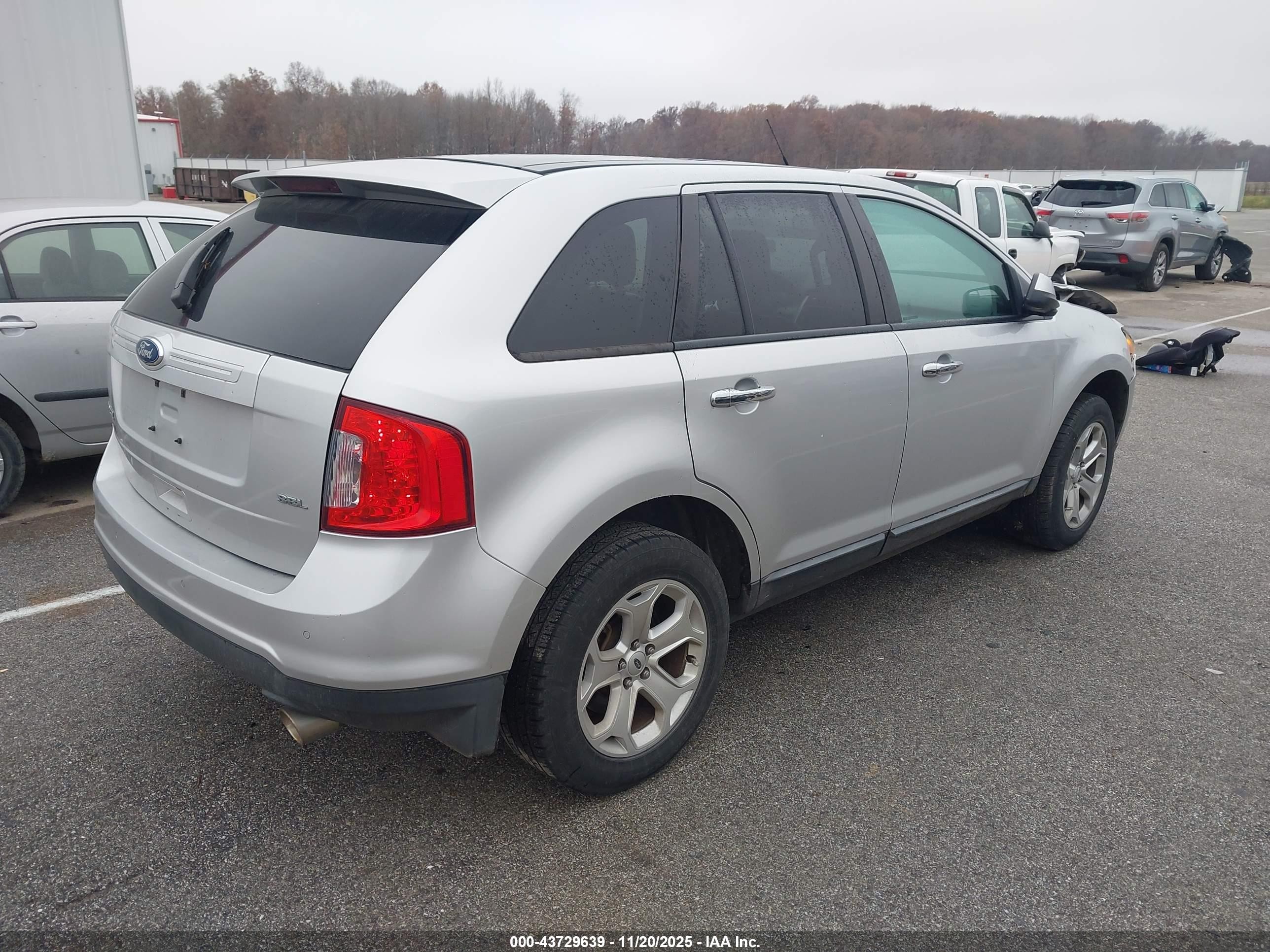 2011 Ford Edge Sel Серебряный vin: 2FMDK3JC9BBB43452