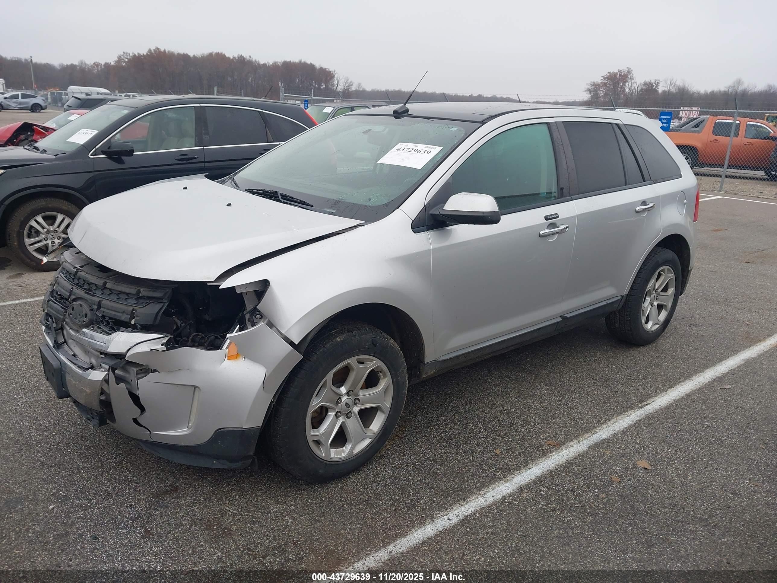 2011 Ford Edge Sel Серебряный vin: 2FMDK3JC9BBB43452