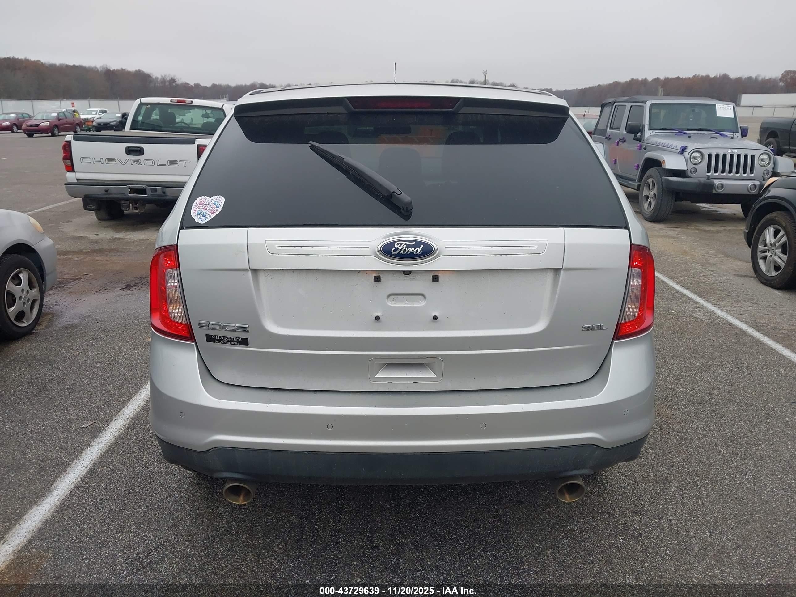 2011 Ford Edge Sel Серебряный vin: 2FMDK3JC9BBB43452