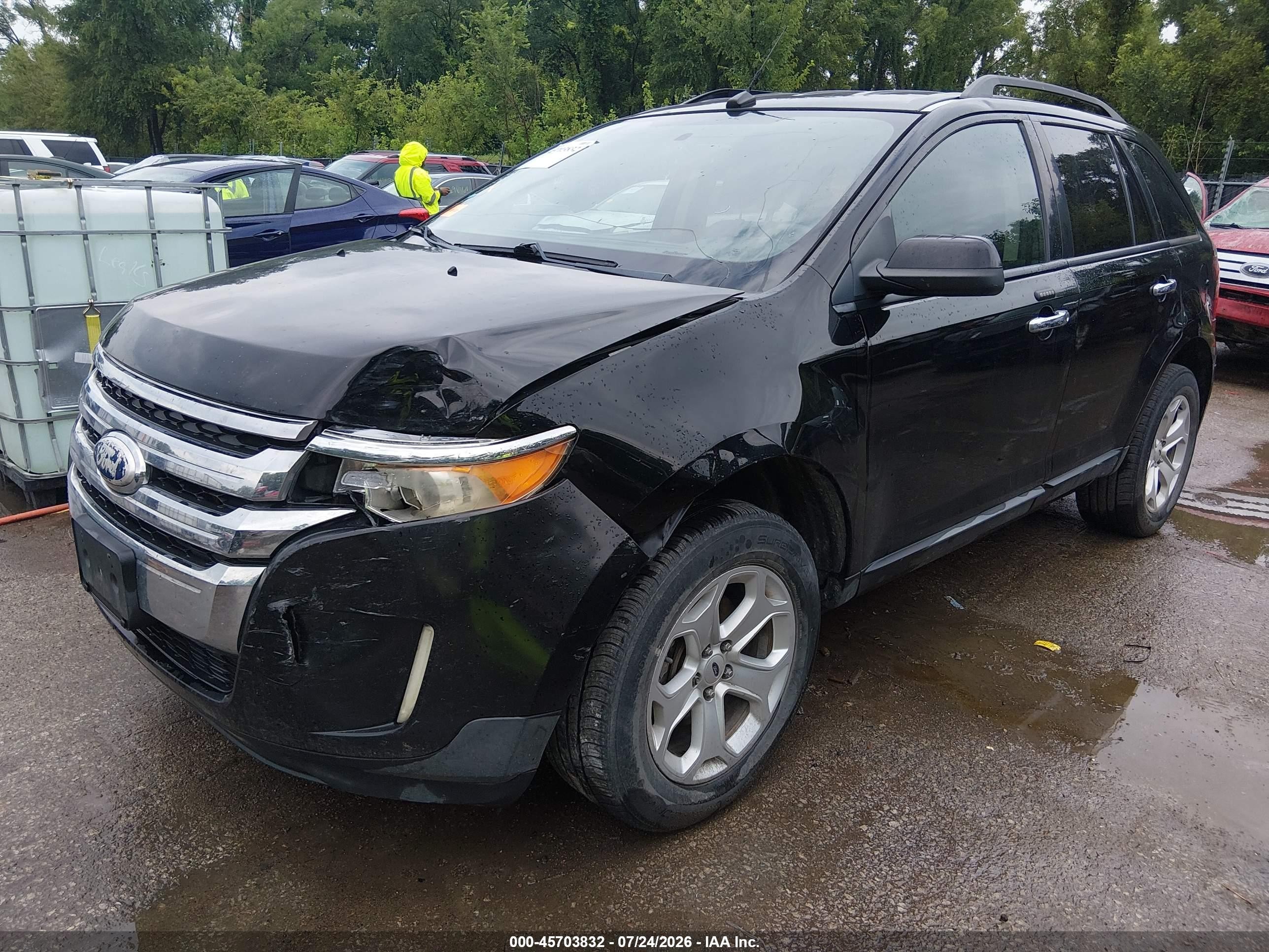 2011 Ford Edge Sel Black vin: 2FMDK3JC9BBB60574