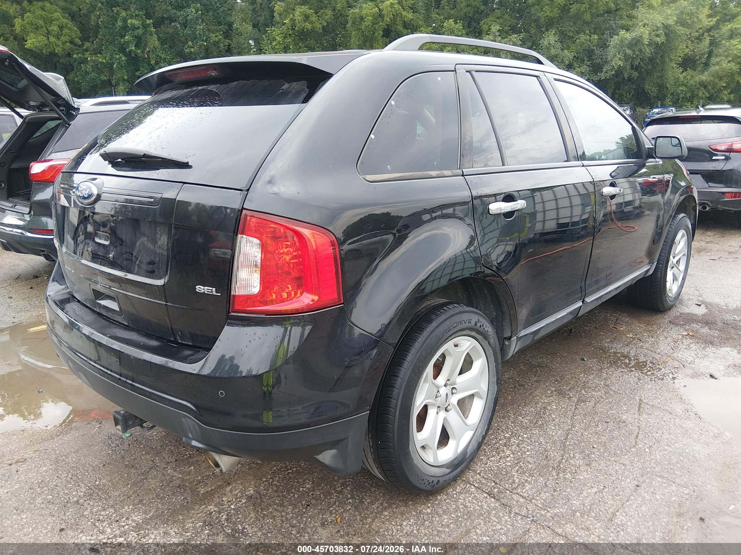 2011 Ford Edge Sel Black vin: 2FMDK3JC9BBB60574