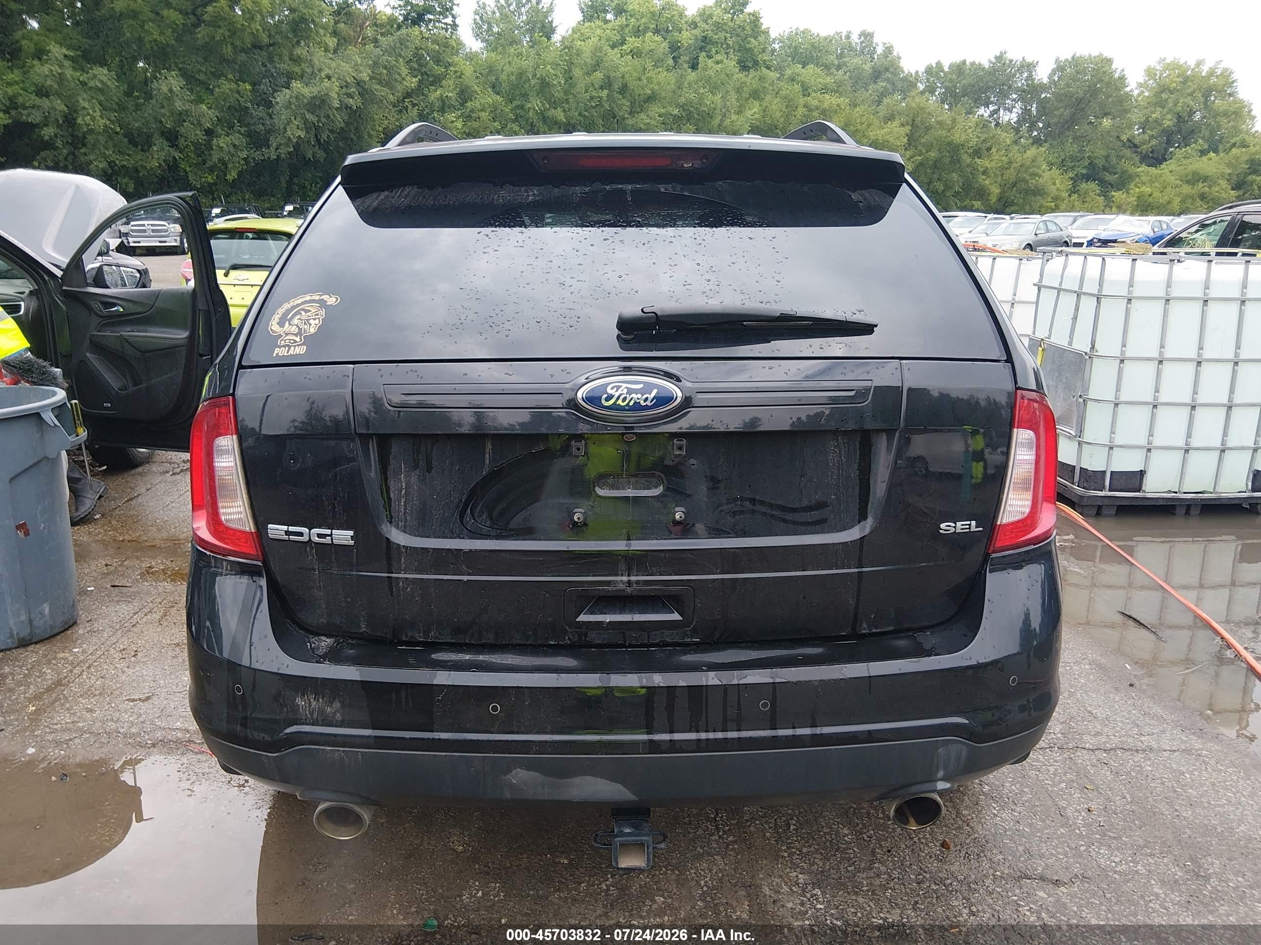 2011 Ford Edge Sel Black vin: 2FMDK3JC9BBB60574