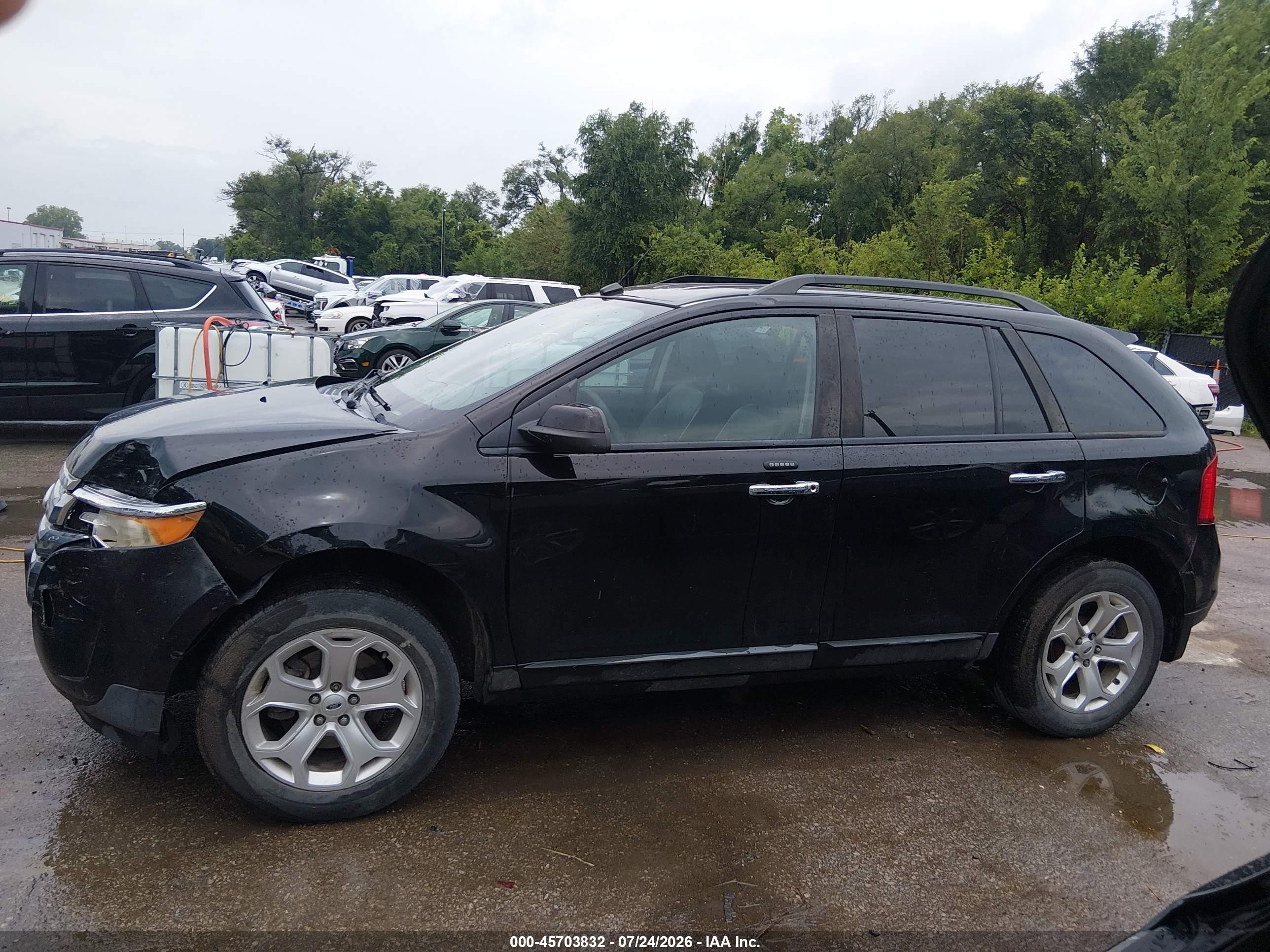 2011 Ford Edge Sel Black vin: 2FMDK3JC9BBB60574