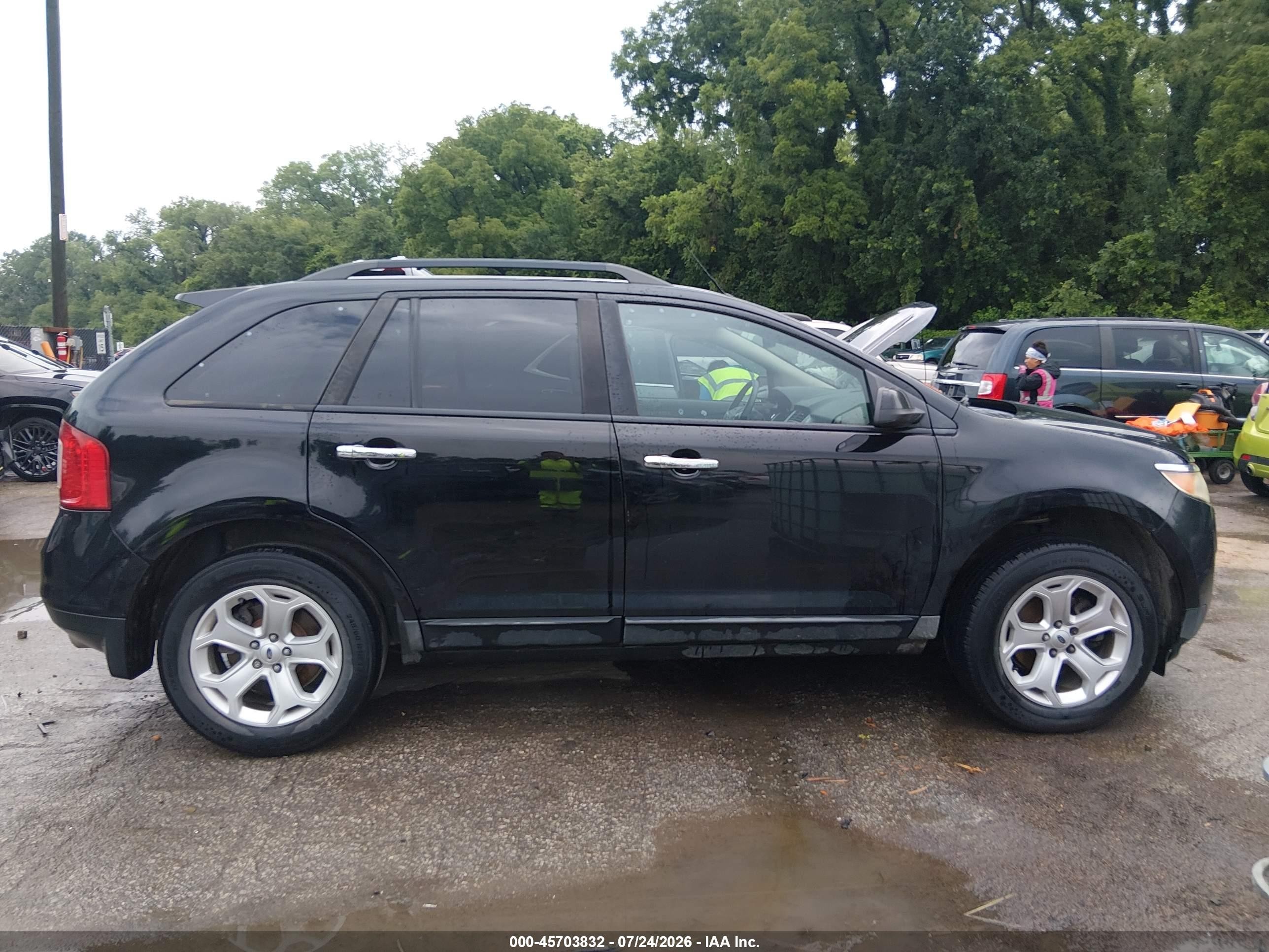 2011 Ford Edge Sel Black vin: 2FMDK3JC9BBB60574