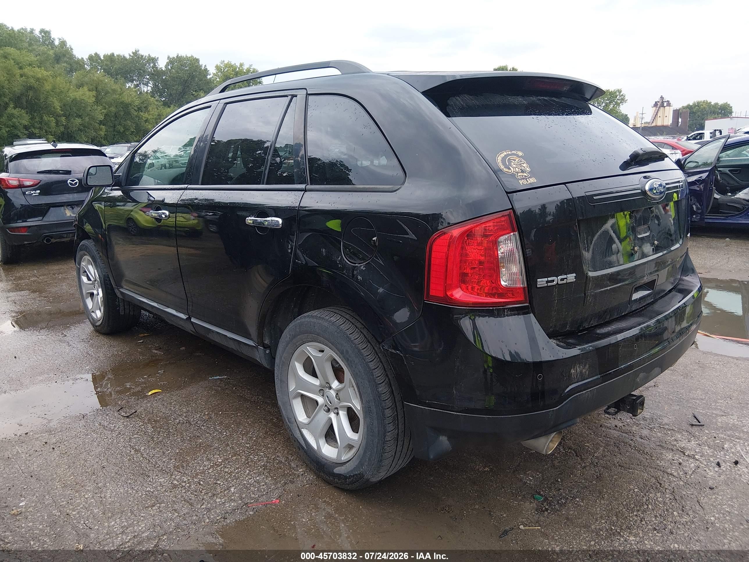 2011 Ford Edge Sel Black vin: 2FMDK3JC9BBB60574