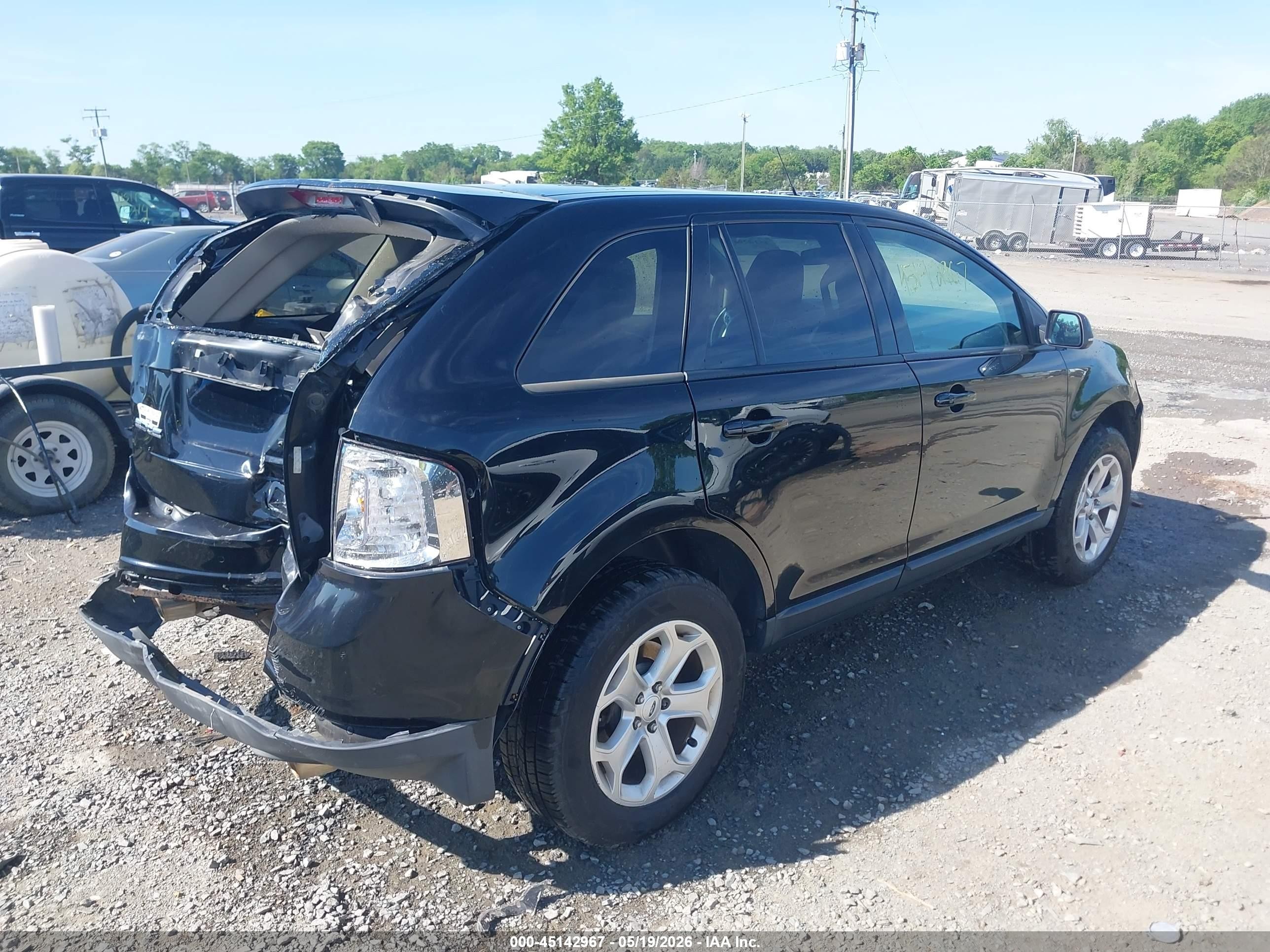 2012 Ford Edge Sel Black vin: 2FMDK3JC9CBA02270