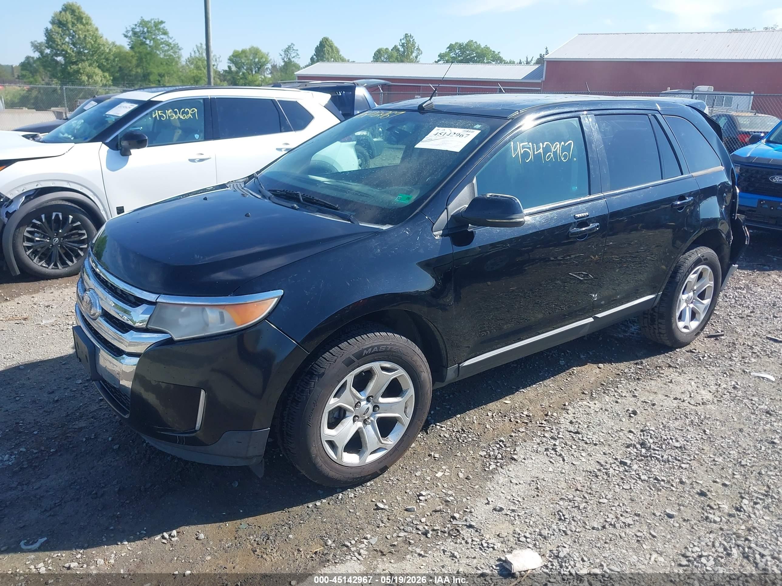 2012 Ford Edge Sel Black vin: 2FMDK3JC9CBA02270