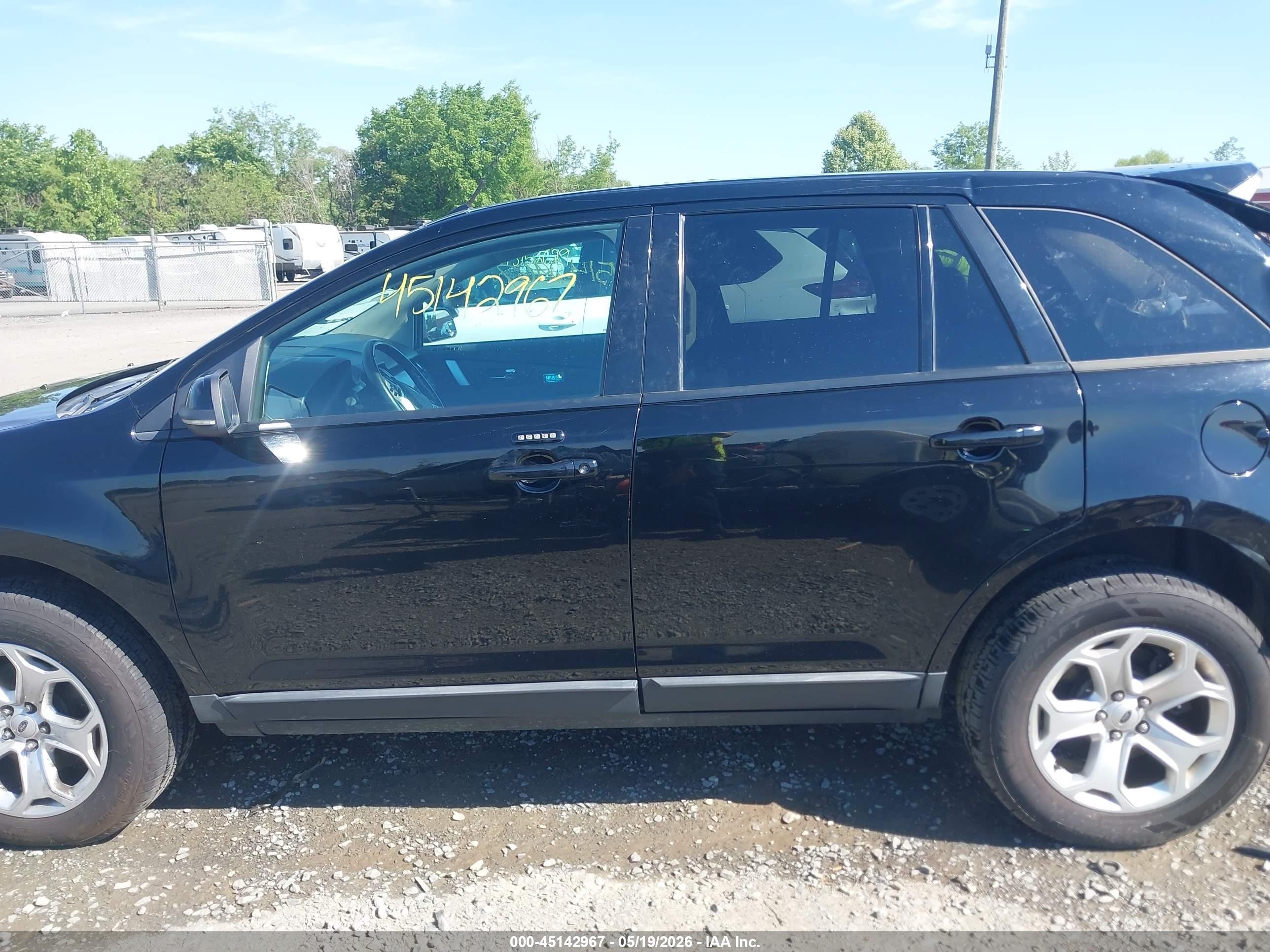 2012 Ford Edge Sel Black vin: 2FMDK3JC9CBA02270