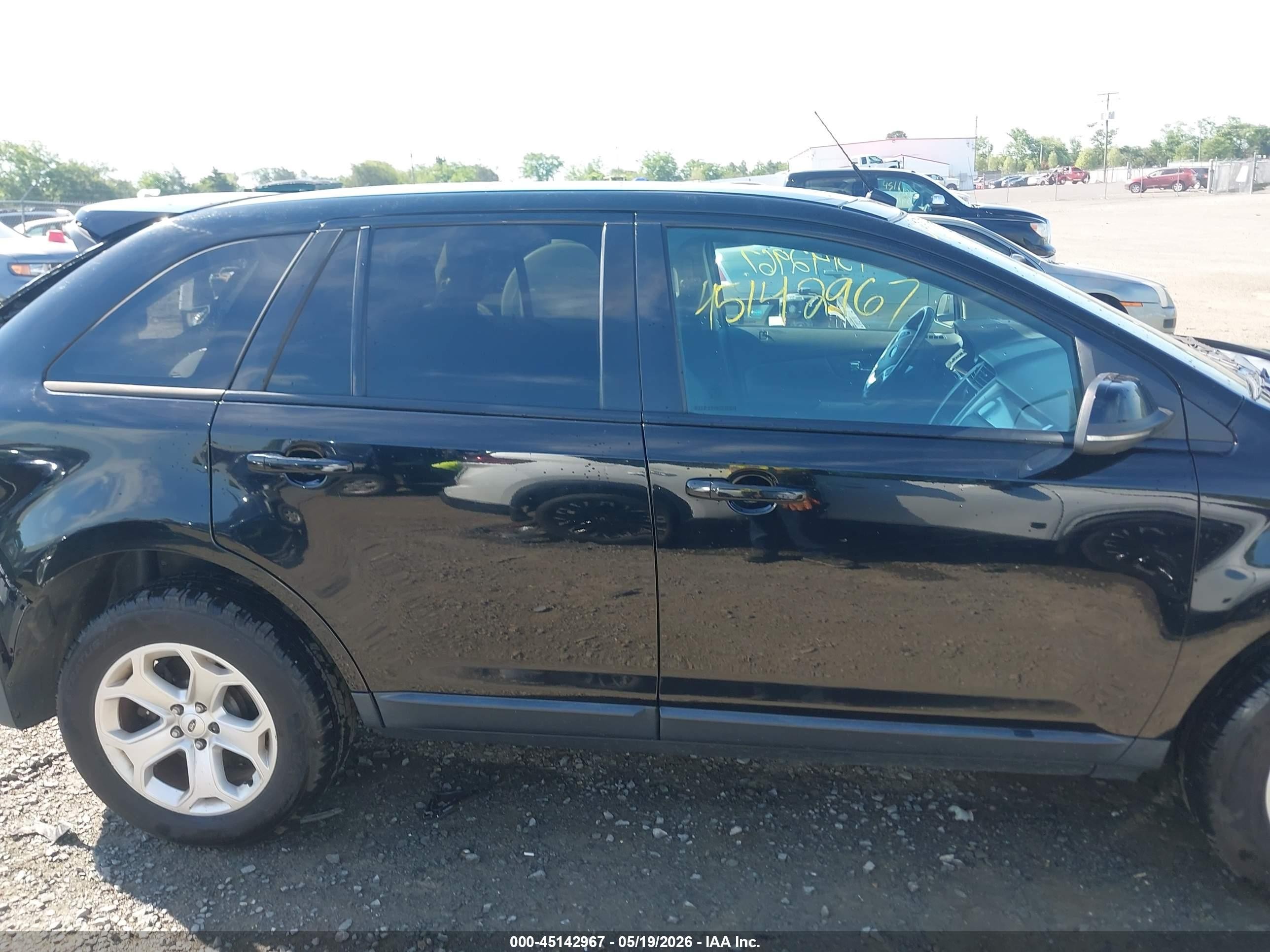 2012 Ford Edge Sel Black vin: 2FMDK3JC9CBA02270