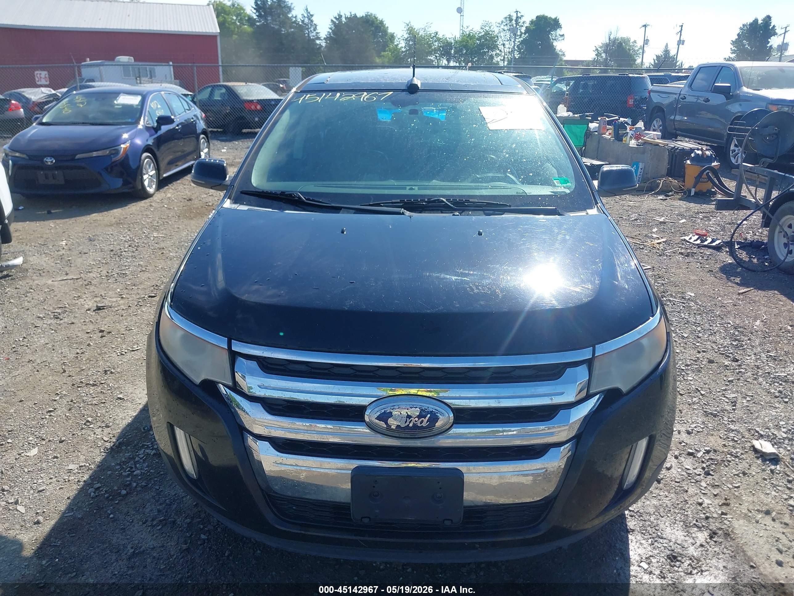 2012 Ford Edge Sel Black vin: 2FMDK3JC9CBA02270
