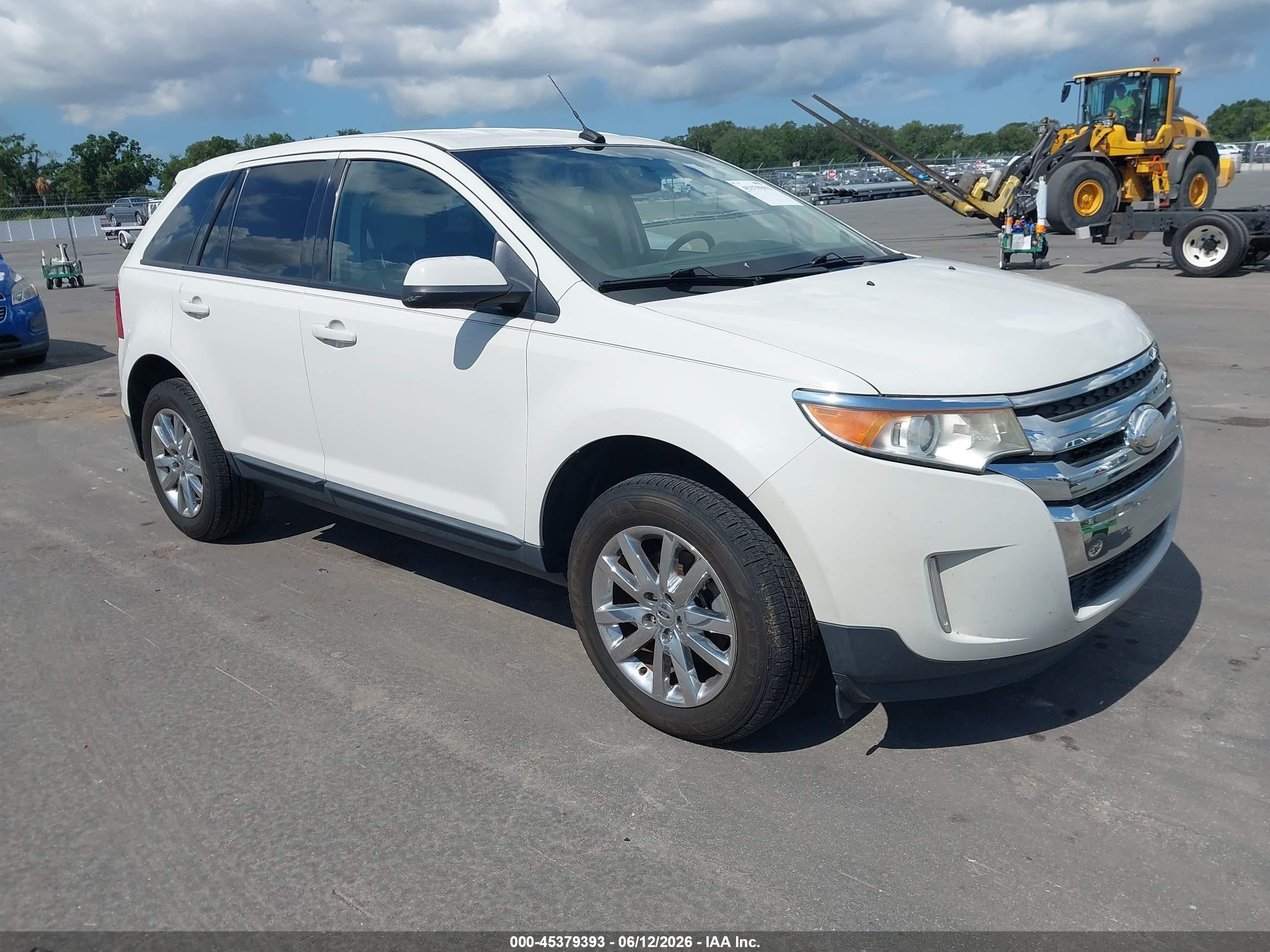 2012 Ford Edge Sel White vin: 2FMDK3JC9CBA02964