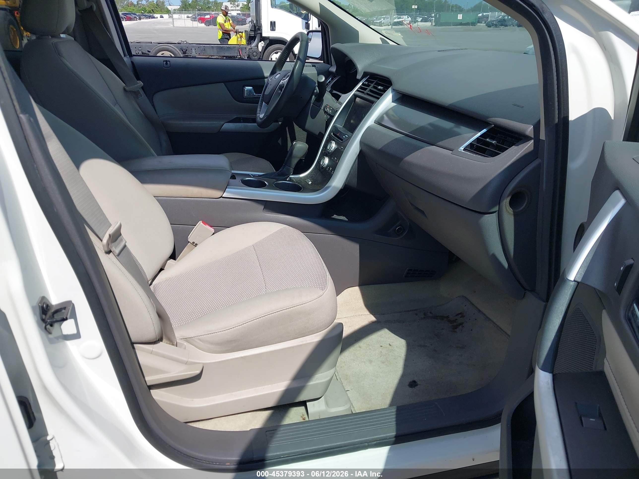 2012 Ford Edge Sel White vin: 2FMDK3JC9CBA02964