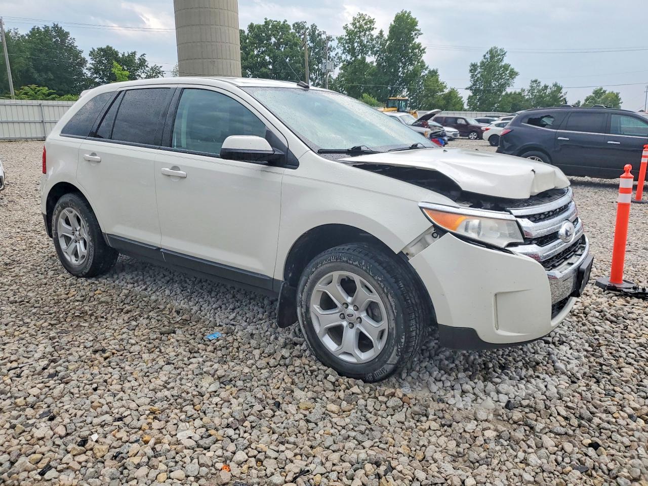 2012 Ford Edge Sel White vin: 2FMDK3JC9CBA19053