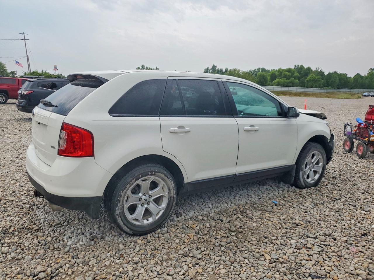 2012 Ford Edge Sel White vin: 2FMDK3JC9CBA19053