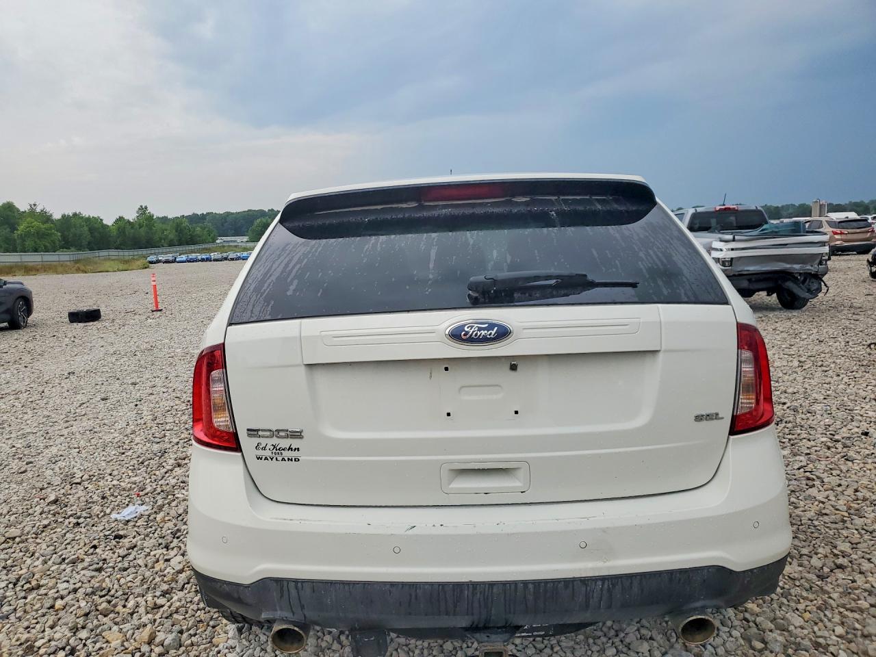 2012 Ford Edge Sel White vin: 2FMDK3JC9CBA19053