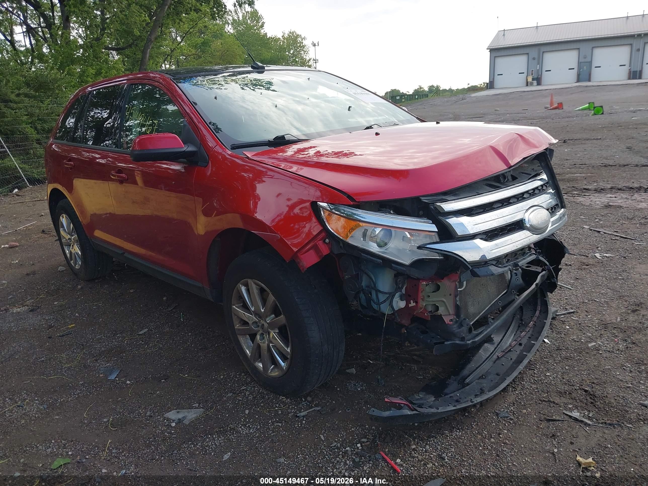 2012 Ford Edge Sel Red vin: 2FMDK3JC9CBA68477
