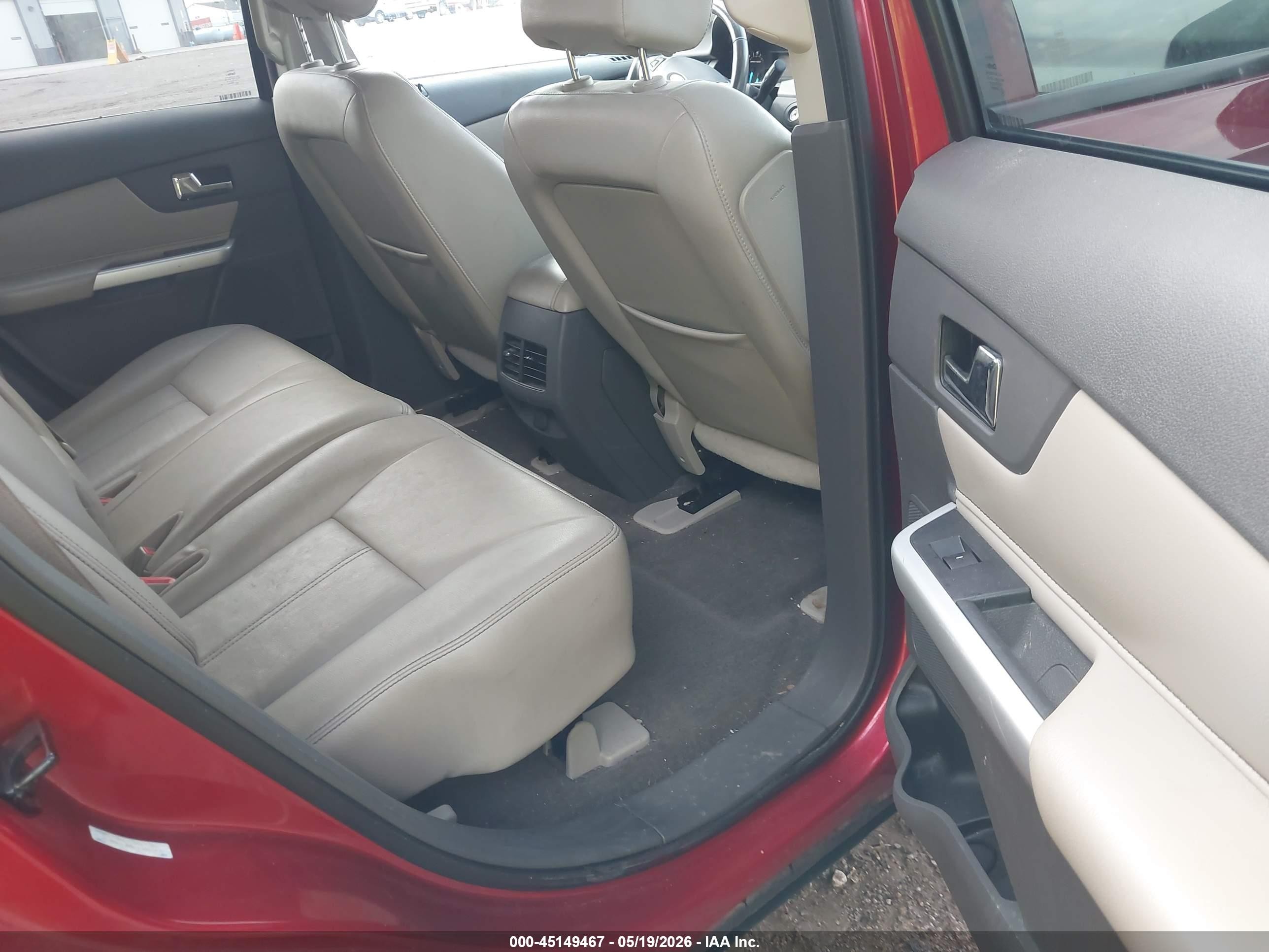 2012 Ford Edge Sel Red vin: 2FMDK3JC9CBA68477