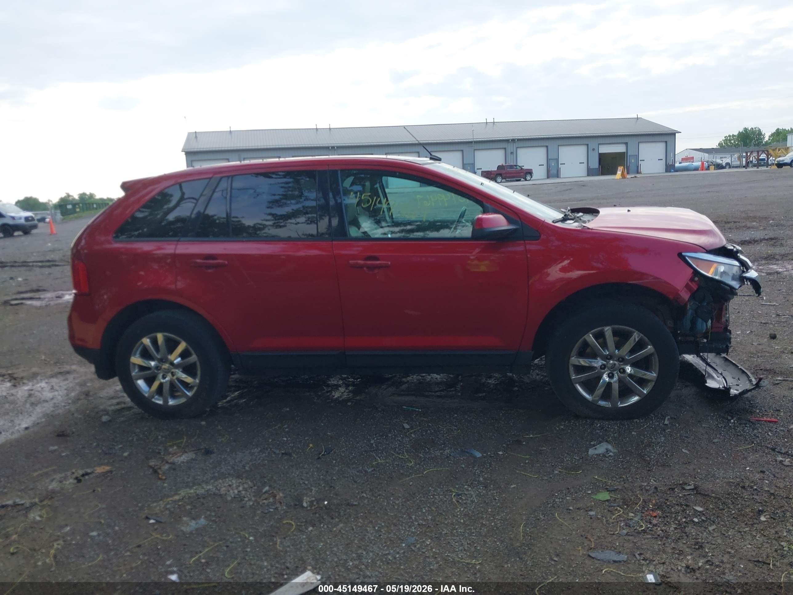 2012 Ford Edge Sel Red vin: 2FMDK3JC9CBA68477
