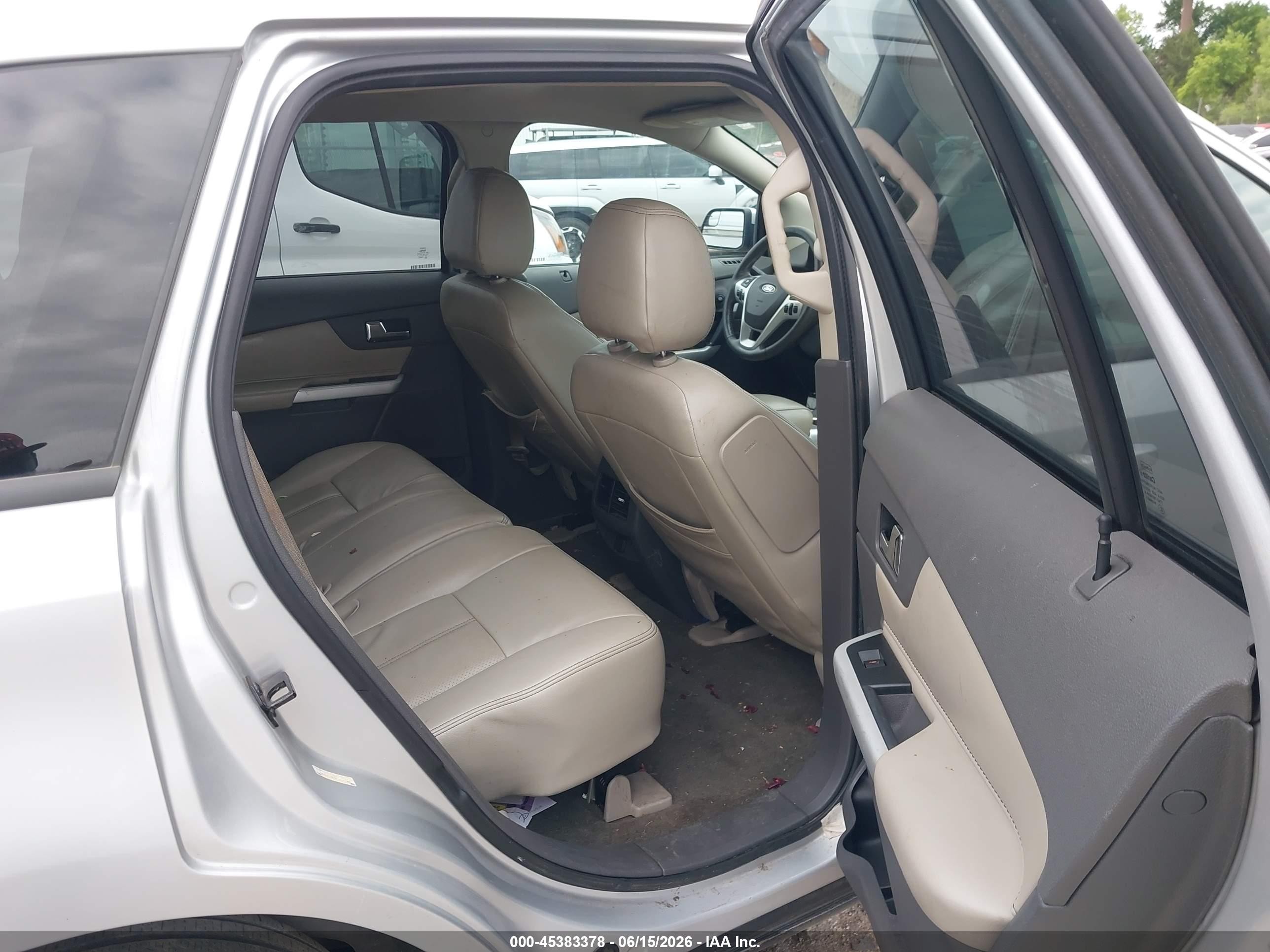 2013 Ford Edge Sel Silver vin: 2FMDK3JC9DBB38562