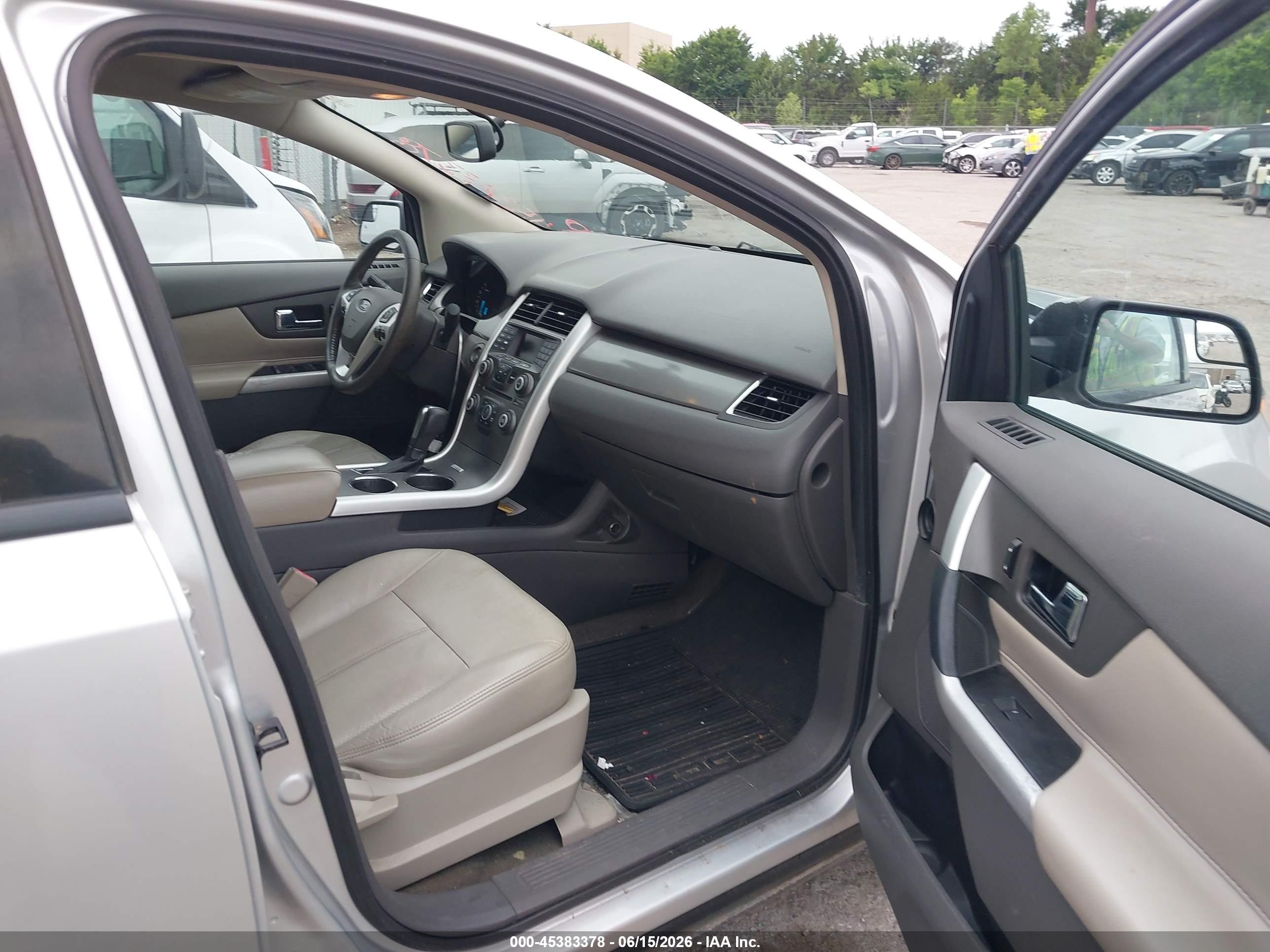 2013 Ford Edge Sel Silver vin: 2FMDK3JC9DBB38562